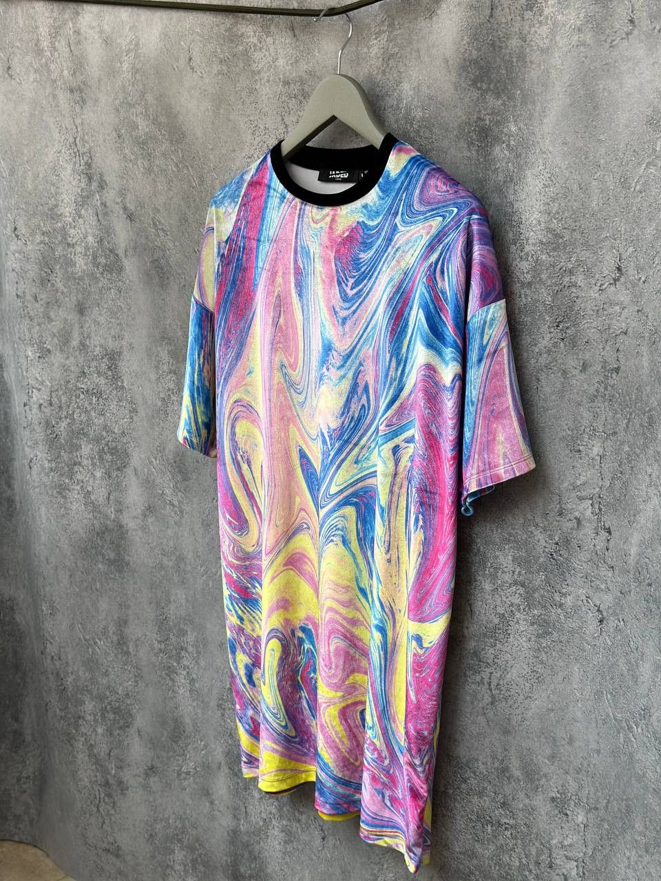 Jaded London Jaded London Psychedelic Marble Swirl Oversized Velour Dress Size M / US 6-8 / IT 42-44 - 1 Thumbnail
