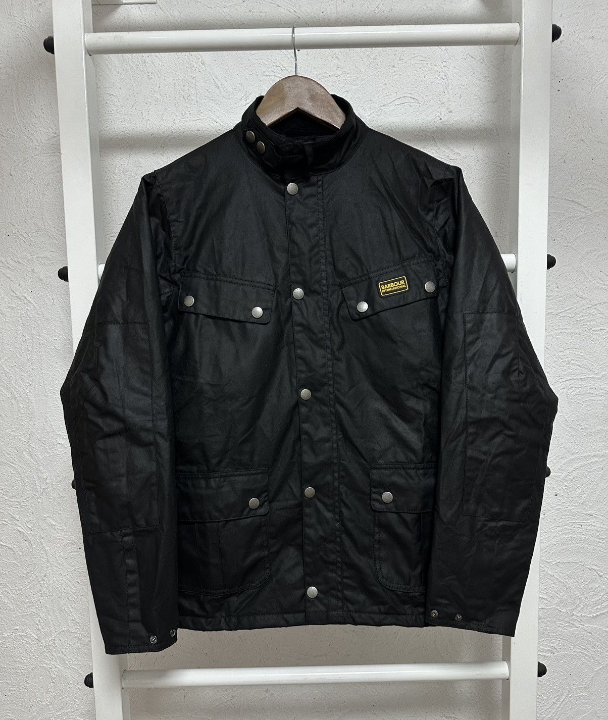 Barbour Intl Boys Duke Wax Jacket Size XXLARGE