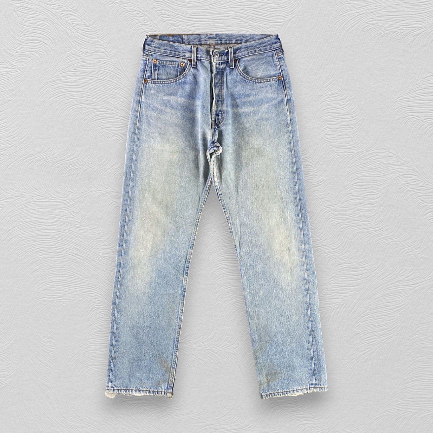 Levi's Vintage 90s Levis 501 Jeans Stone Wash Denim KJ3366 Size US 30 / EU 46 - 1 Thumbnail