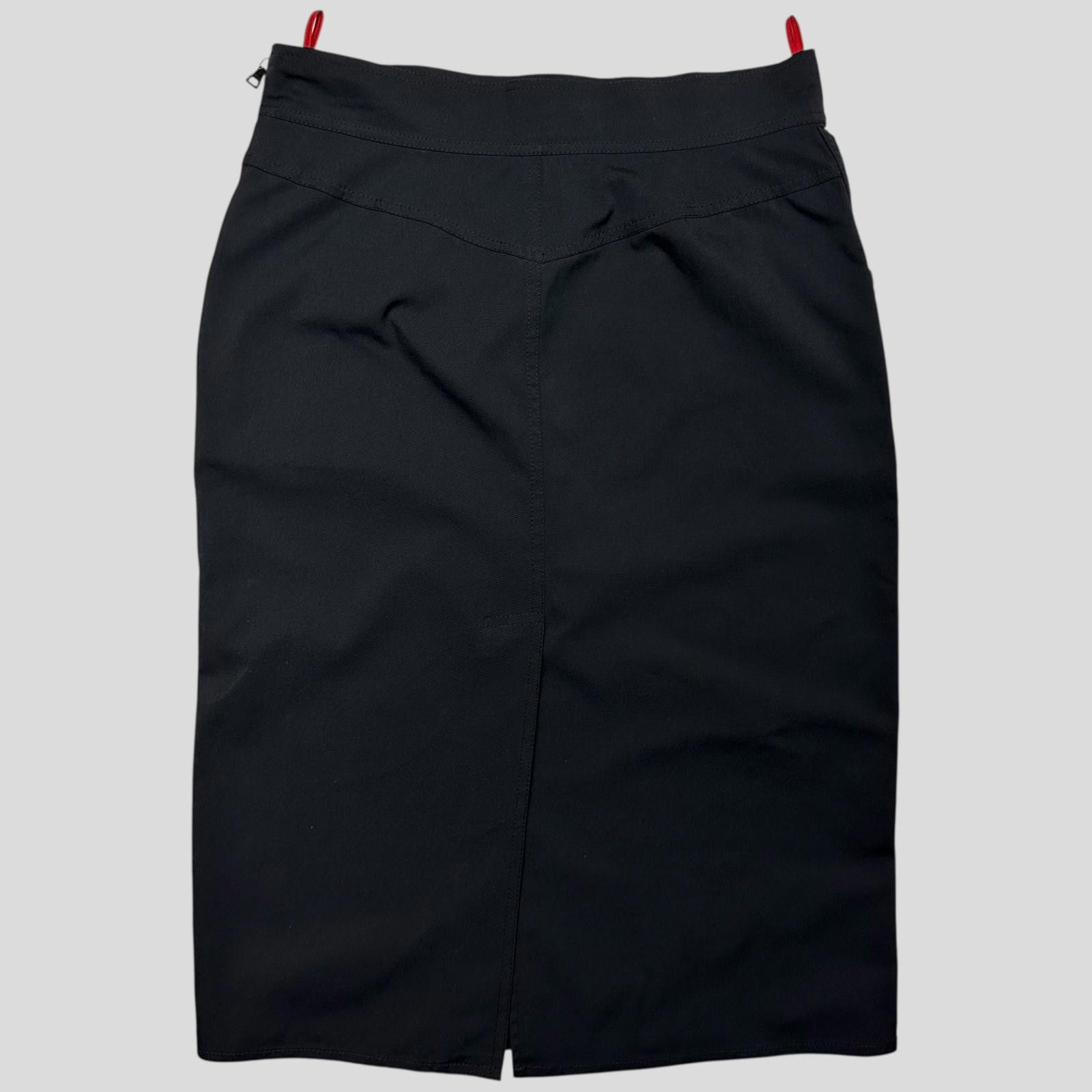 Prada Prada Sport 00’s Nylon Stretchy Cargo Pencil Skirt - IT44 Size 30" / US 8 / IT 44 - 4 Thumbnail