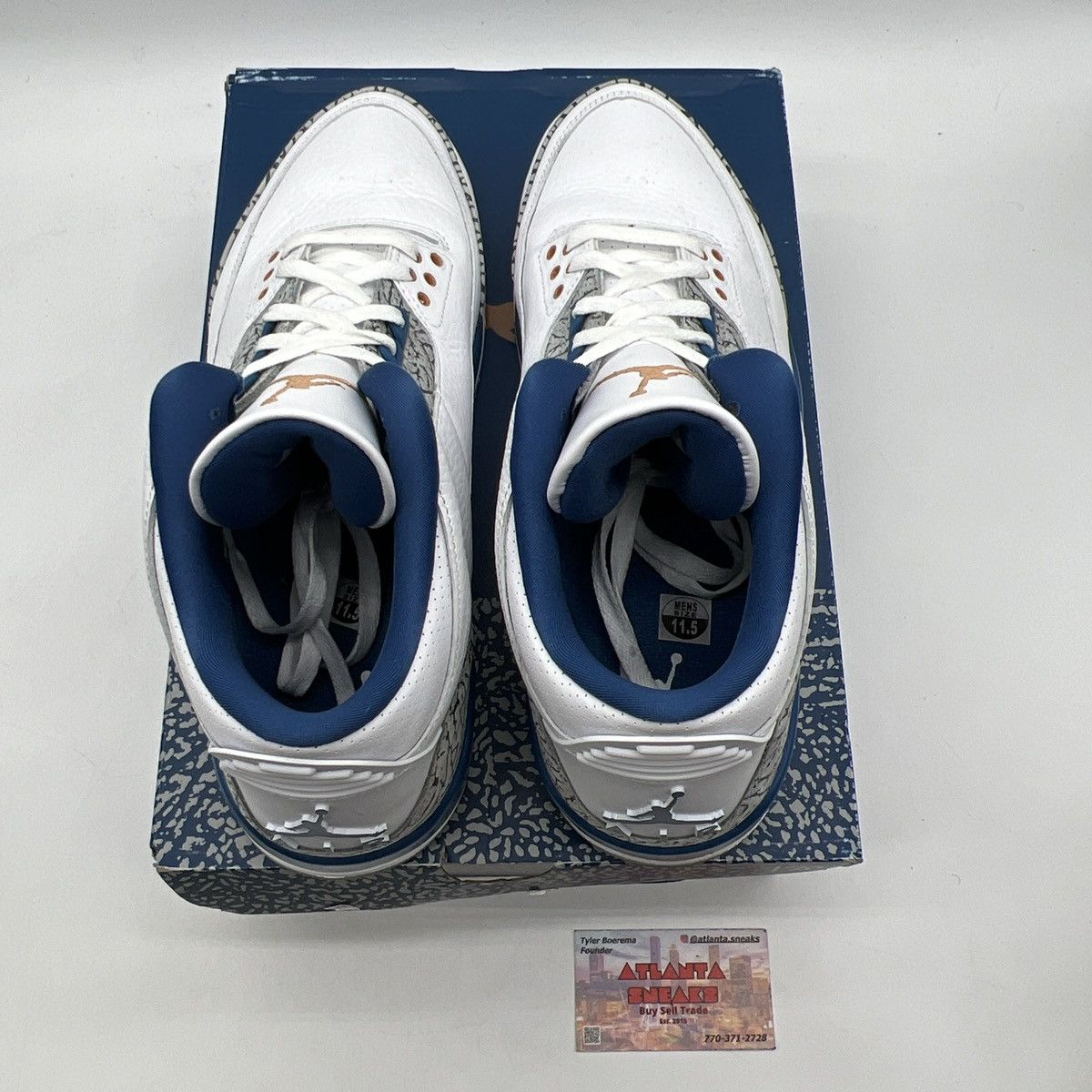 Jordan Brand Air Jordan 3 Washington Wizards Size US 11.5 / EU 44-45 - 7 Thumbnail