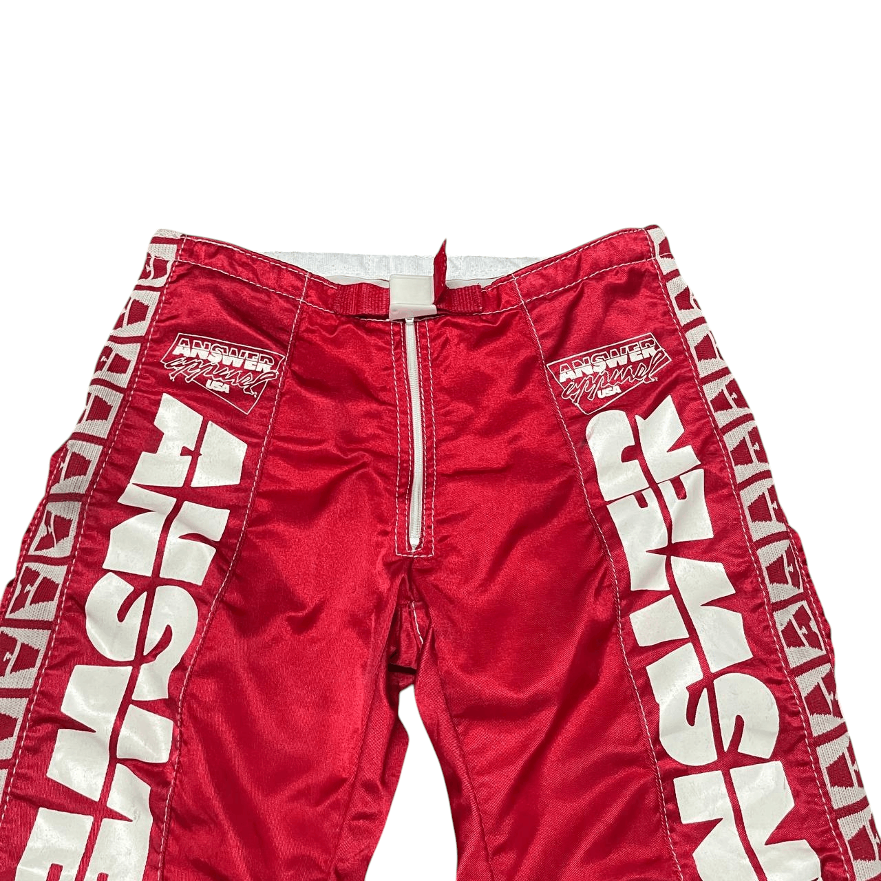 Japanese Brand Vintage Answer Racing Motocross Side Tape Pants Size US 32 / EU 48 - 2 Thumbnail