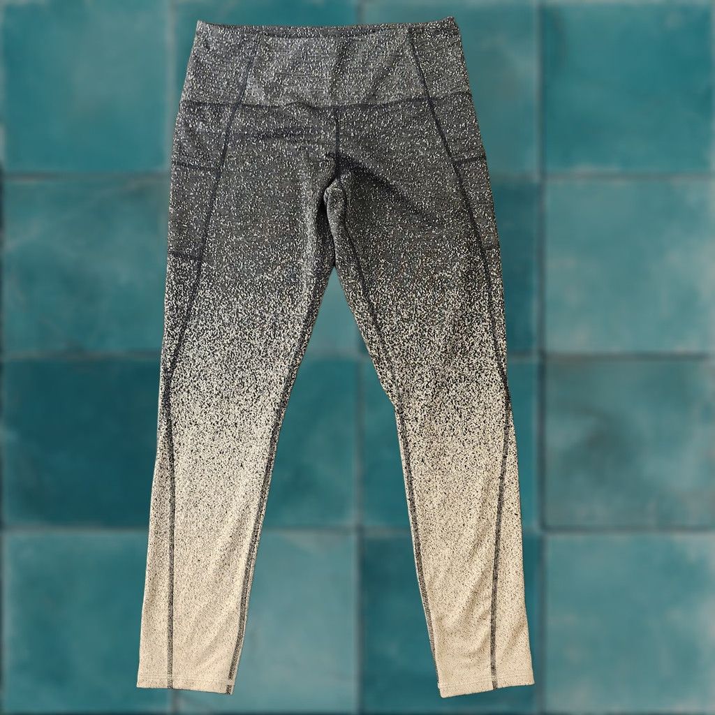Champion Champion Leggings Womens XL Black Ombre High Waist Stretch Athletic Size 40" / US 18 - 1 Thumbnail