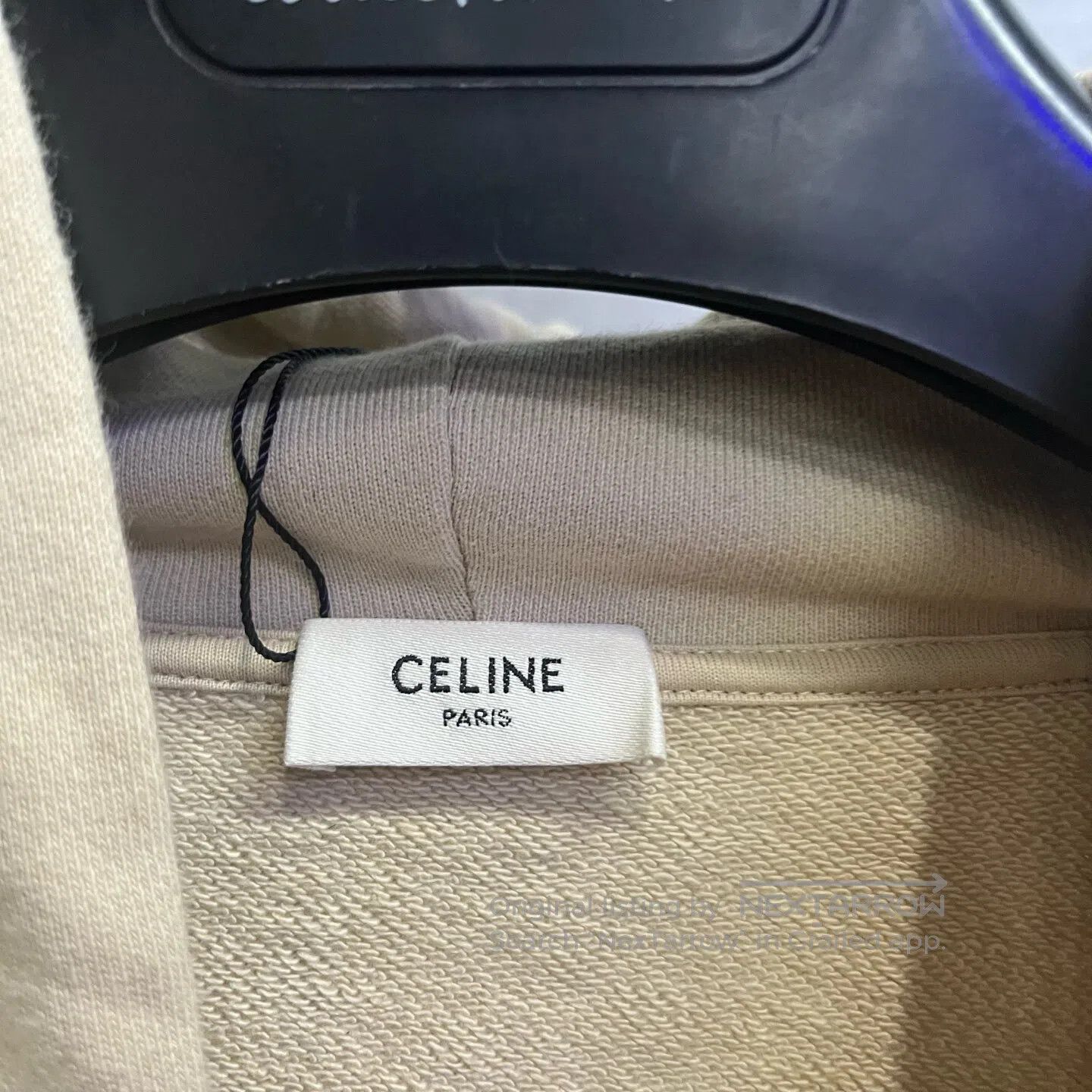 Celine CELINE Large Logo Fleece-padded, loose-fitting hooded| Size M / US 6-8 / IT 42-44 - 2 Thumbnail