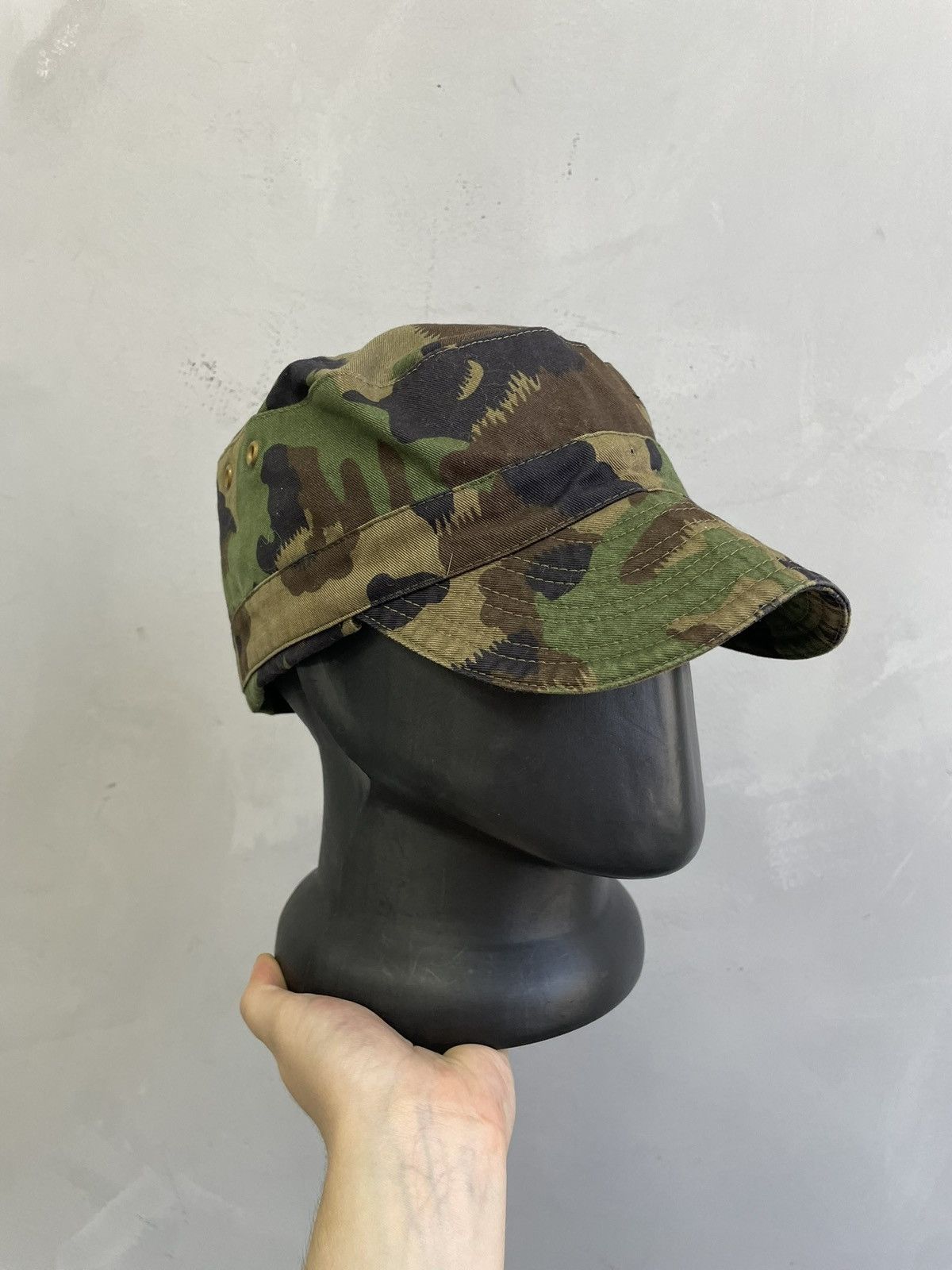 Japanese Brand Military camo cap army style vintage rare y2k Size ONE SIZE - 7 Thumbnail