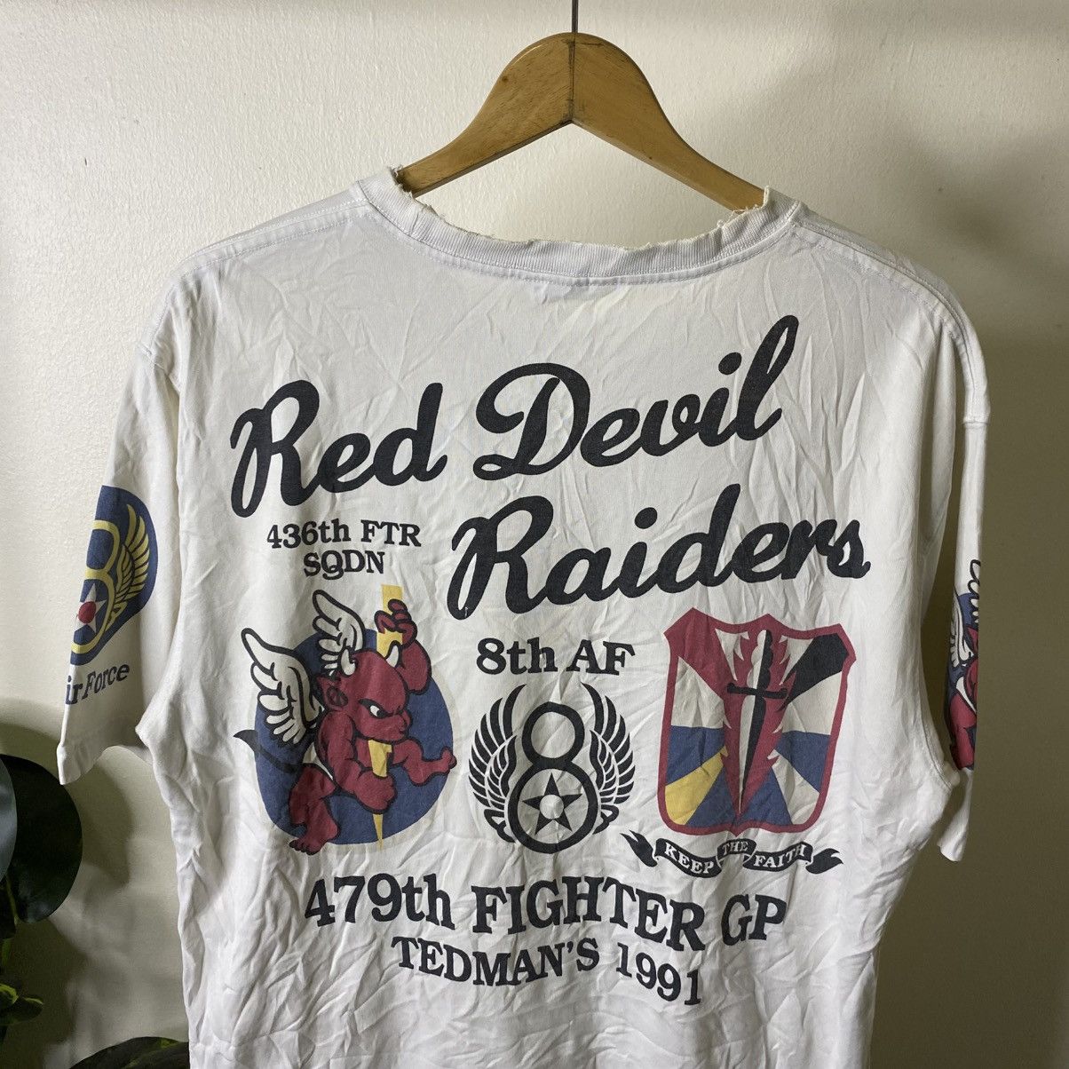 Tedman 1991 Tedman Company Red Devil Raiders Buzzrickson Toyo Ent Size US L / EU 52-54 / 3 - 2 Thumbnail