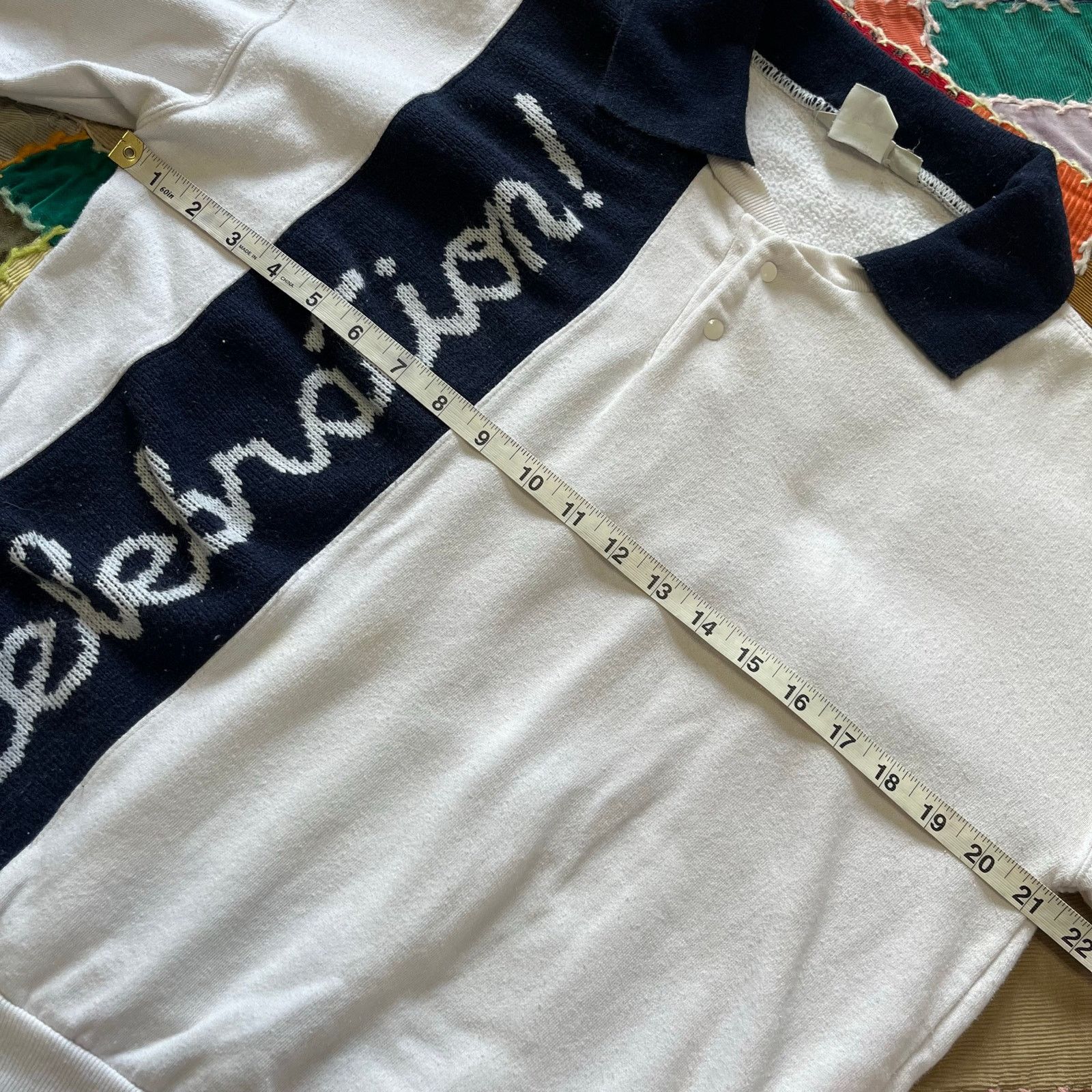 Other Vintage Birmingham Navy and White Long Sleeve Rugby Polo Size US M / EU 48-50 / 2 - 7 Thumbnail