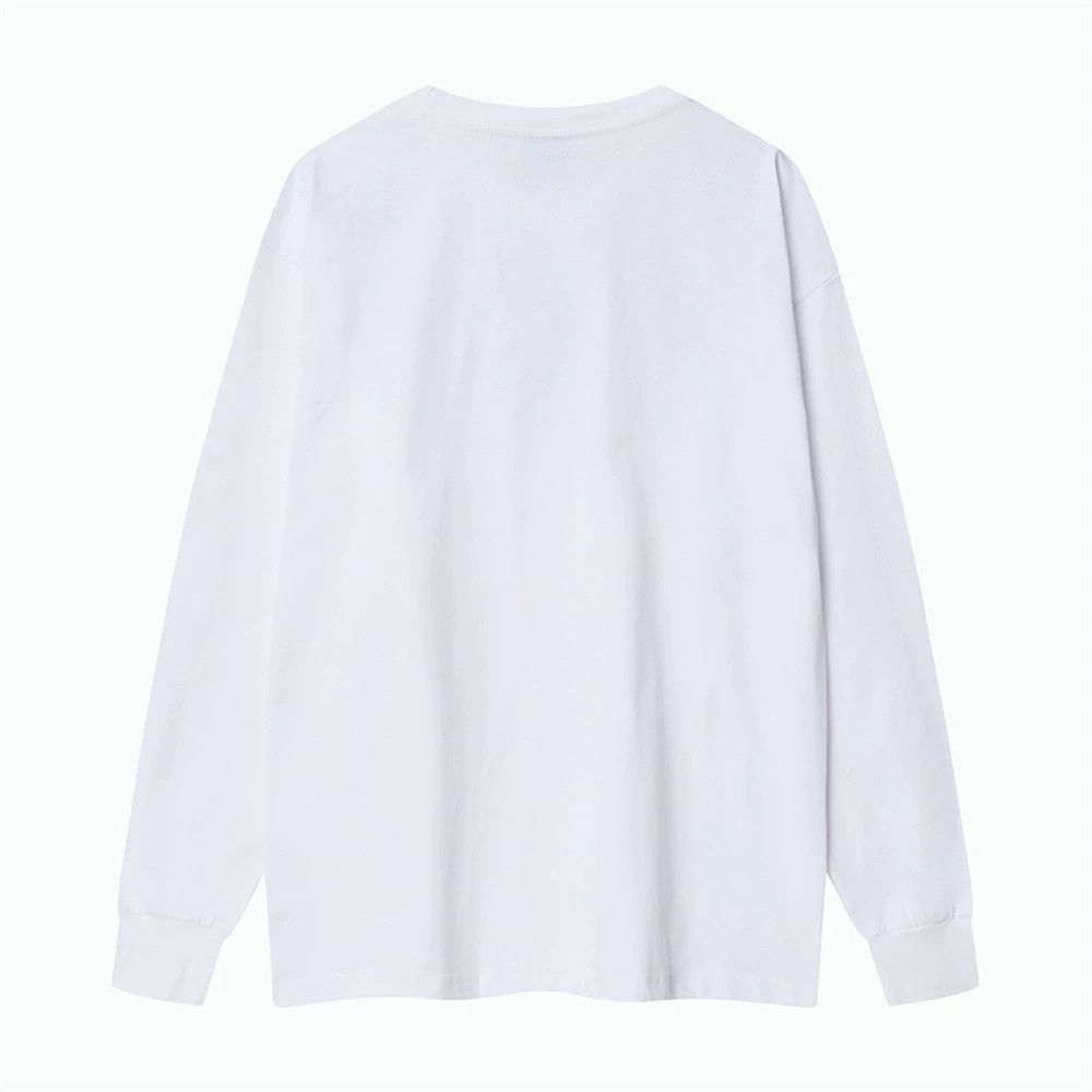 Vintage Men's loose casual long-sleeved T-shirt with inkjet print Size US M / EU 48-50 / 2 - 2 Thumbnail