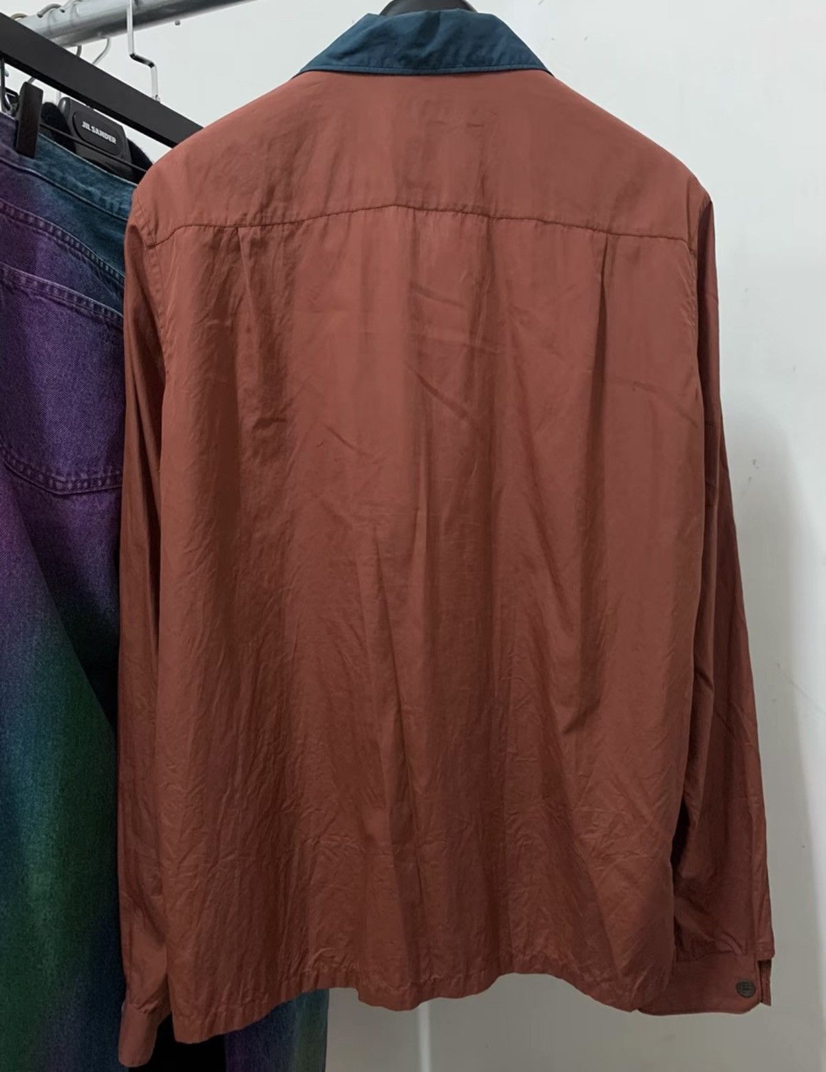 Prada [PRADA] Contrast Trim Straight Hem Shirt Size US L / EU 52-54 / 3 - 2 Thumbnail
