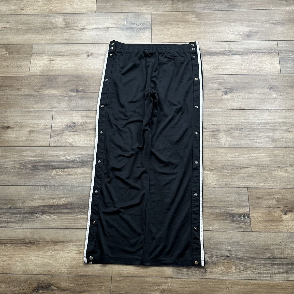 Adidas Vintage 2000s Adidas Striped Wide Leg Tear Away Track Pants Size US 35 - 5 Thumbnail