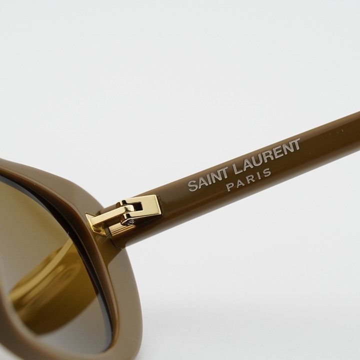 Saint Laurent Paris Saint Laurent SL822 003 Sunglasses Licorice Brown Cat Eye Size ONE SIZE - 2 Thumbnail