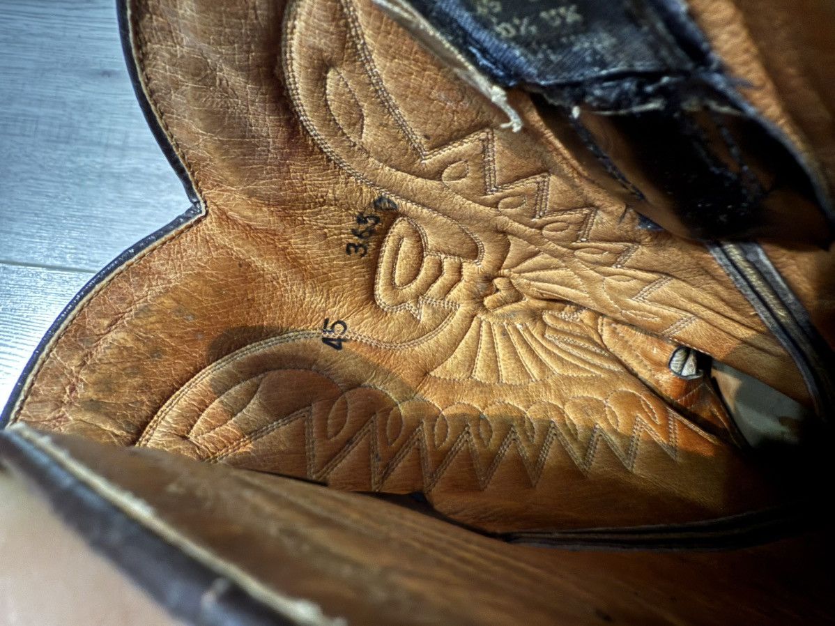 Cowboy Equipment exotic leather cowboy boots western stitched angled heel Size US 10.5 / EU 43-44 - 9 Thumbnail
