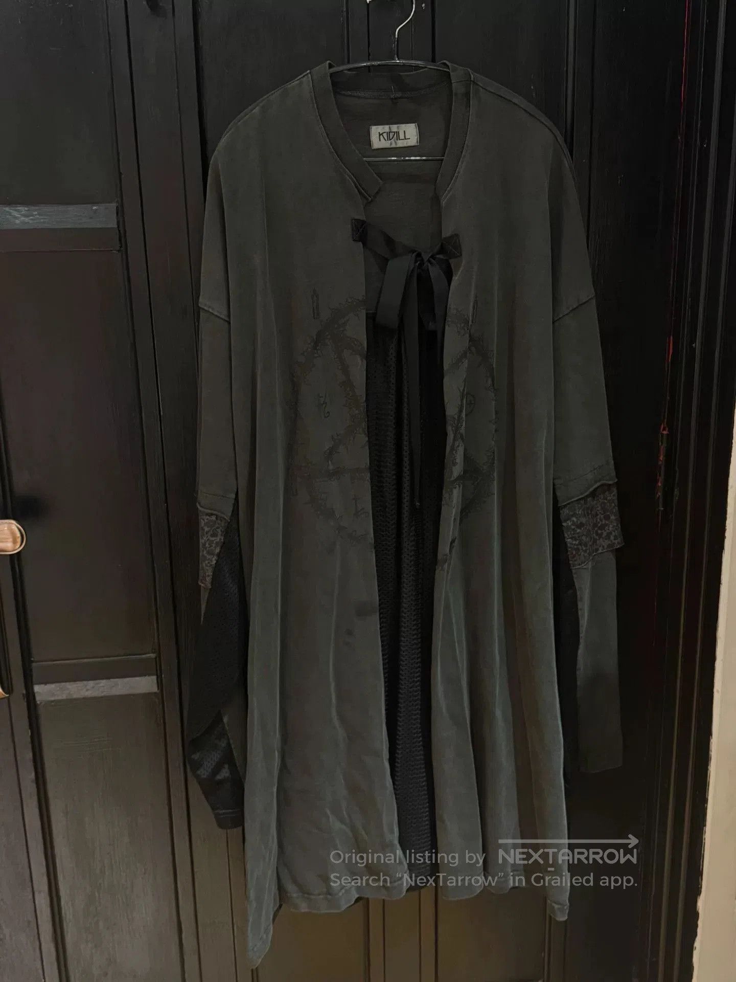 KIDILL black and gray magic circle cloak. Size XXS / US 00 / IT 34 - 1 Thumbnail