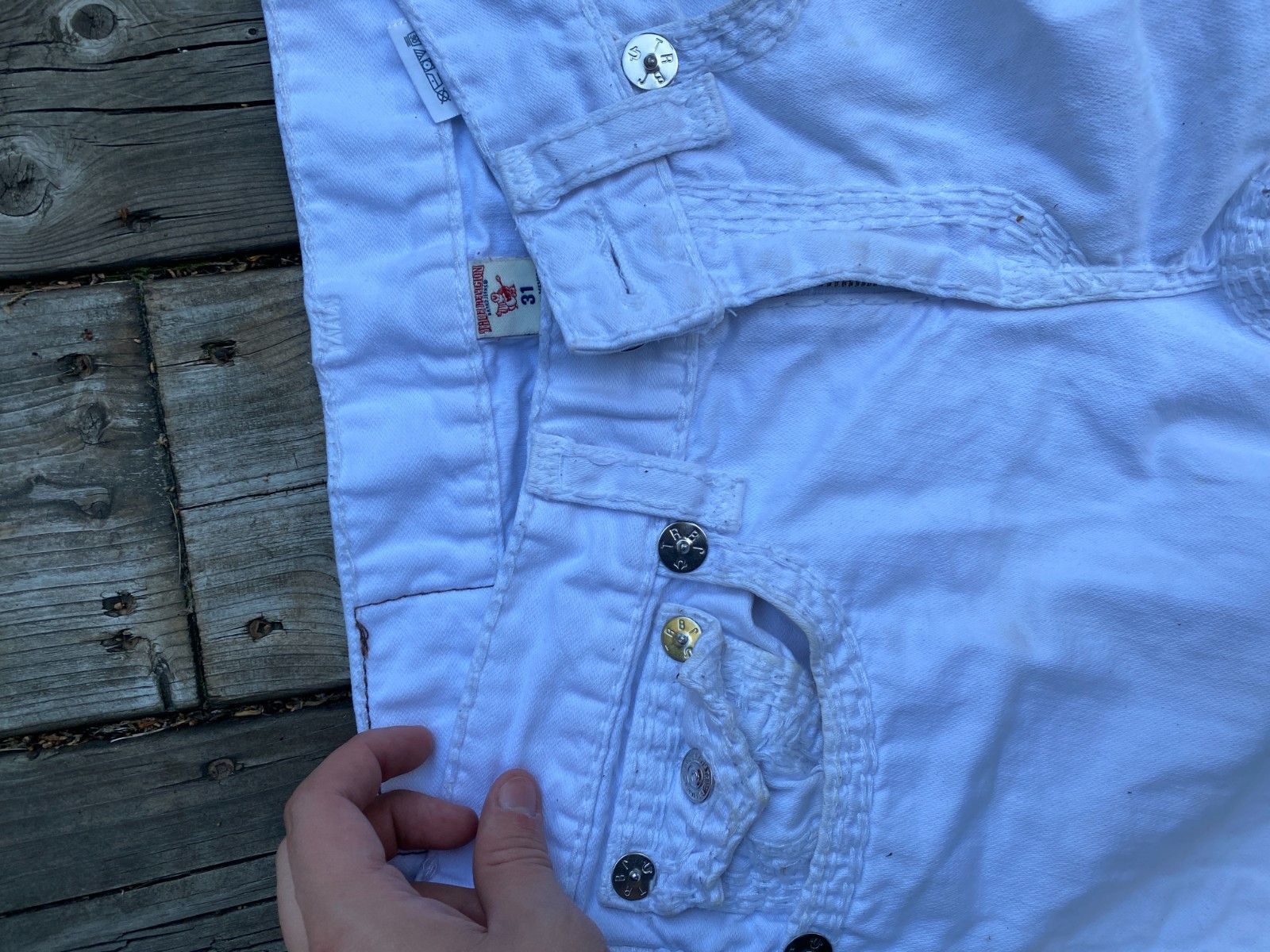 True Religion Vintage True Religion Jeans Size 31 Straight White Super QT Size US 31 - 6 Thumbnail