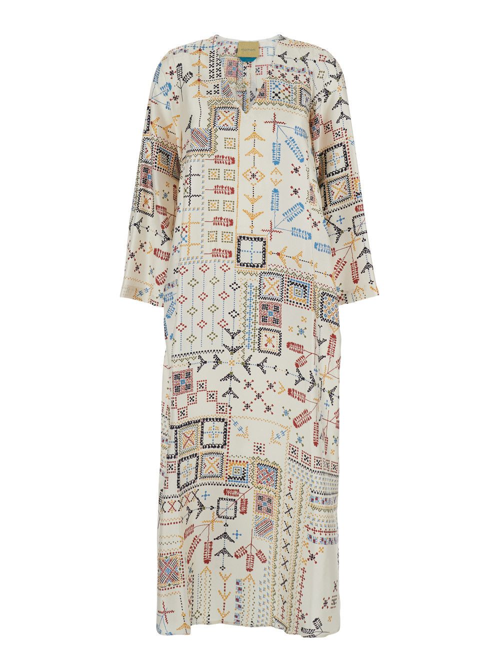Missoni Dress 'Garcia' in Silk with V-Neck and All-Over Multicolor Geometric Print for Women Size M / US 6-8 / IT 42-44 - 1 Thumbnail