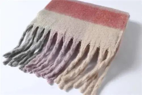 Japanese Brand × Vintage Fashion Plaid Winter Hairy Bufanda Scarves Size ONE SIZE - 3 Thumbnail