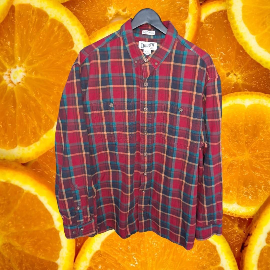 Duluth Trading Company Duluth Trading Relaxed Fit Red Blue Yellow 2 Pocket Button U Size US XL / EU 56 / 4 - 1 Thumbnail