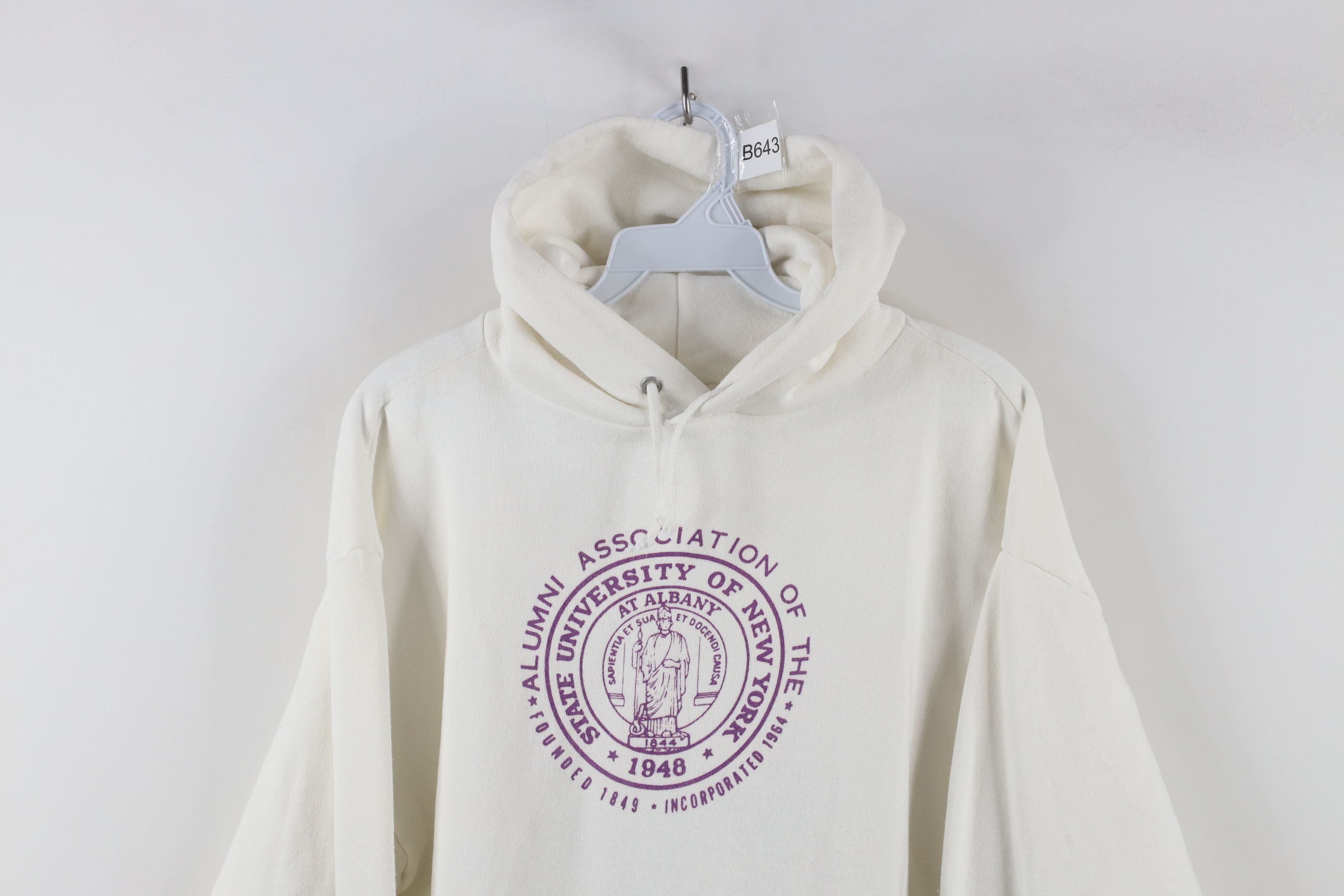 Vintage Vintage 80s 90s University at Albany Hoodie Sweatshirt USA Size XL / US 12-14 / IT 48-50 - 2 Thumbnail