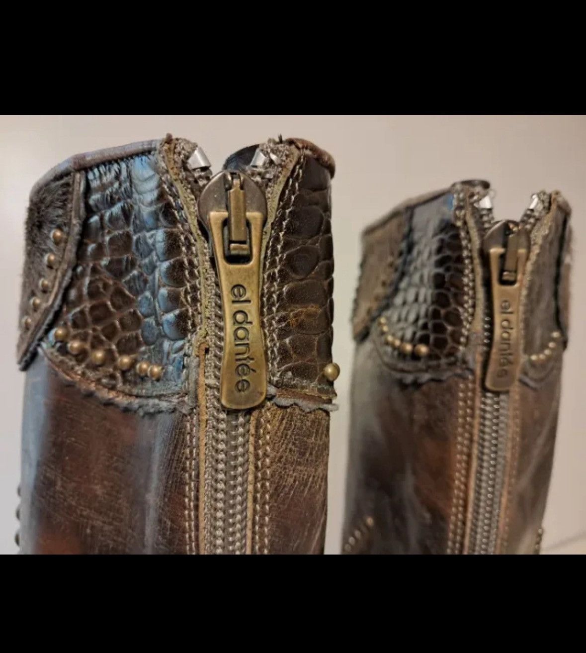 Other El Dantes ocher Boots – Size EU 41 – Genuine Leather Size US 10 / IT 40 - 6 Thumbnail