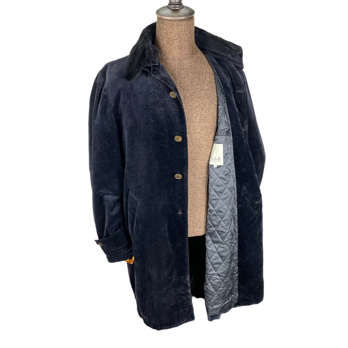 Velvet 🔥YOHJI YAMAMOTO A.A.R VELVET MOLESKIN FUR COLLAR JACKET Size US XL / EU 56 / 4 - 1 Thumbnail