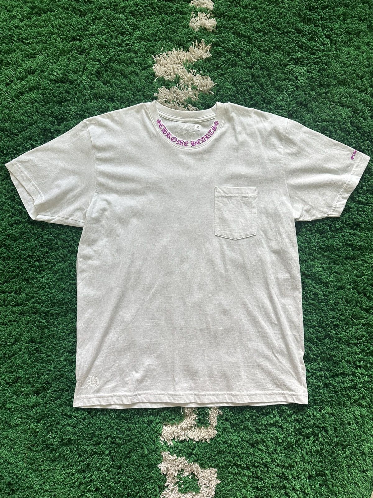 image of Chrome Hearts White/purple Tee Size Xl, Men's