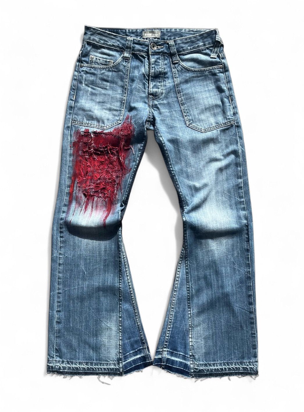 Other Rick Owens Type Rework Denim Jeans W33 Size US 33 - 1 Thumbnail