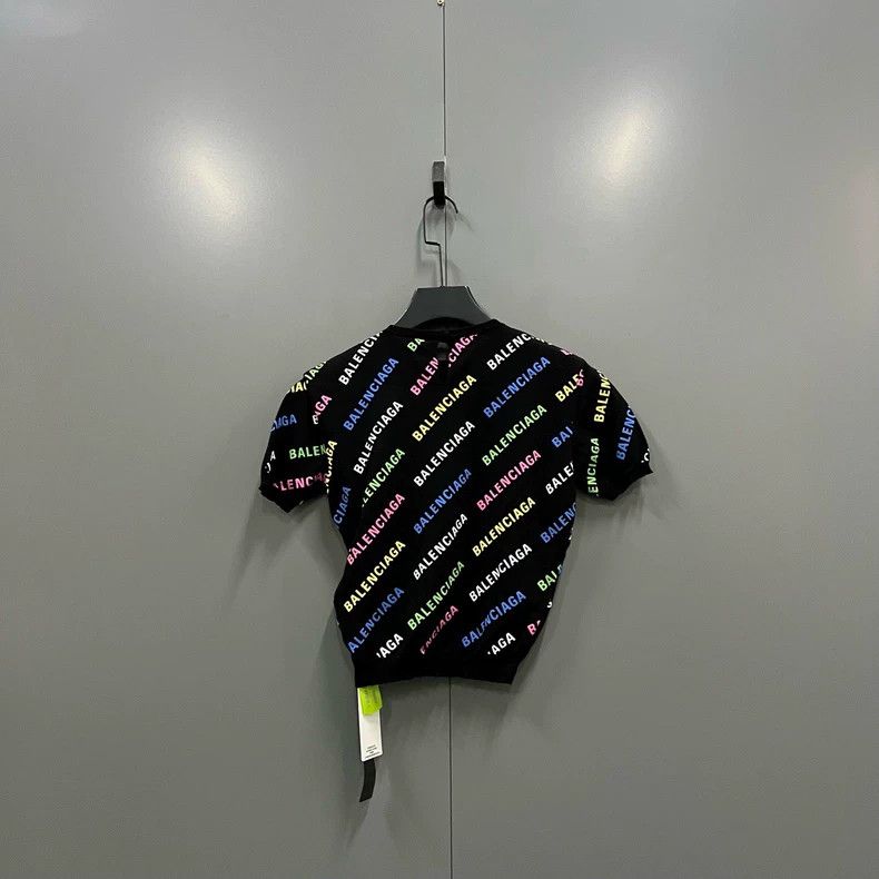 Balenciaga Balenciaga Colorful bullet screen logo short sleeve Size US S / EU 44-46 / 1 - 2 Thumbnail