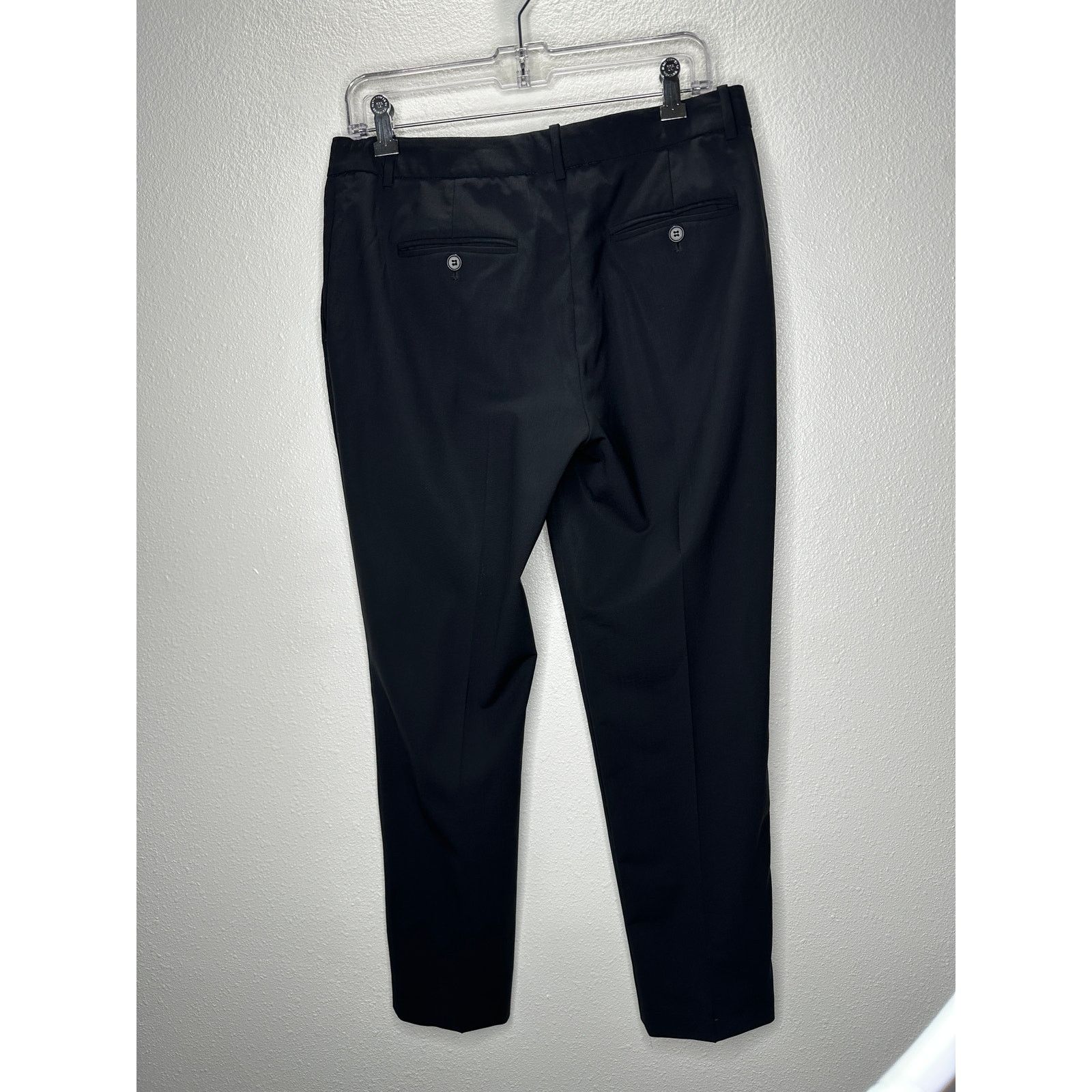 Theory Theory Black Testra 2B Straight Leg Wool Blend Trouser 8 Size 30" / US 8 / IT 44 - 8 Thumbnail