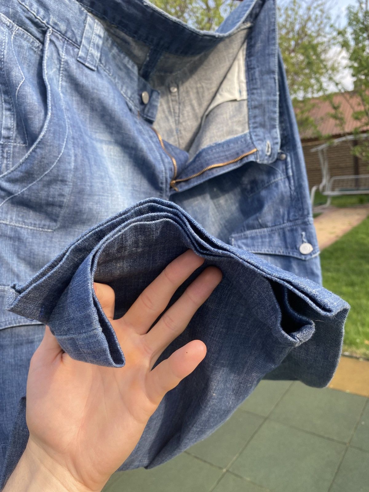 Levi's × Vintage Levi’s 617 Vintage Cargo Jeans, Y2K Levi’s Utility Denim, Size US 34 / EU 50 - 15 Thumbnail