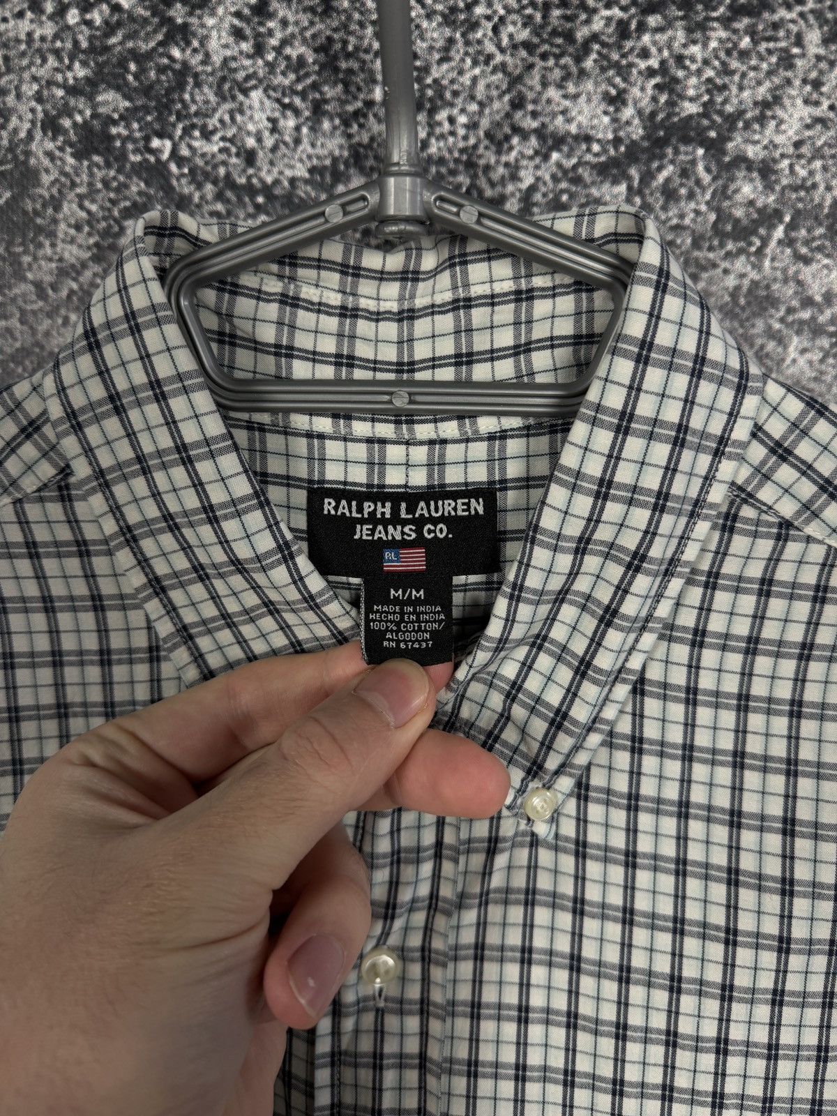 Ralph Lauren Ralph Lauren Jeans CO Short Sleeve Plaid Shirt Button Up USA Size US M / EU 48-50 / 2 - 7 Thumbnail