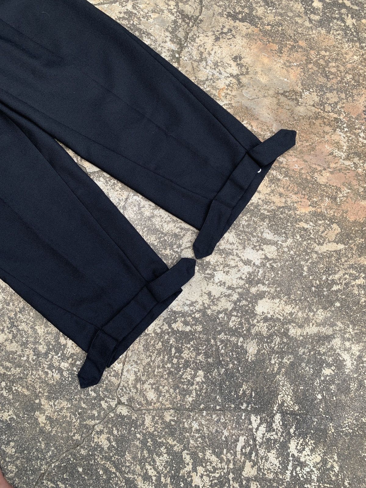 Cacharel cacharel Paris Black Virgin Wool Casual Snap Trouser Pants Size 27" / US 4 / IT 40 - 4 Thumbnail