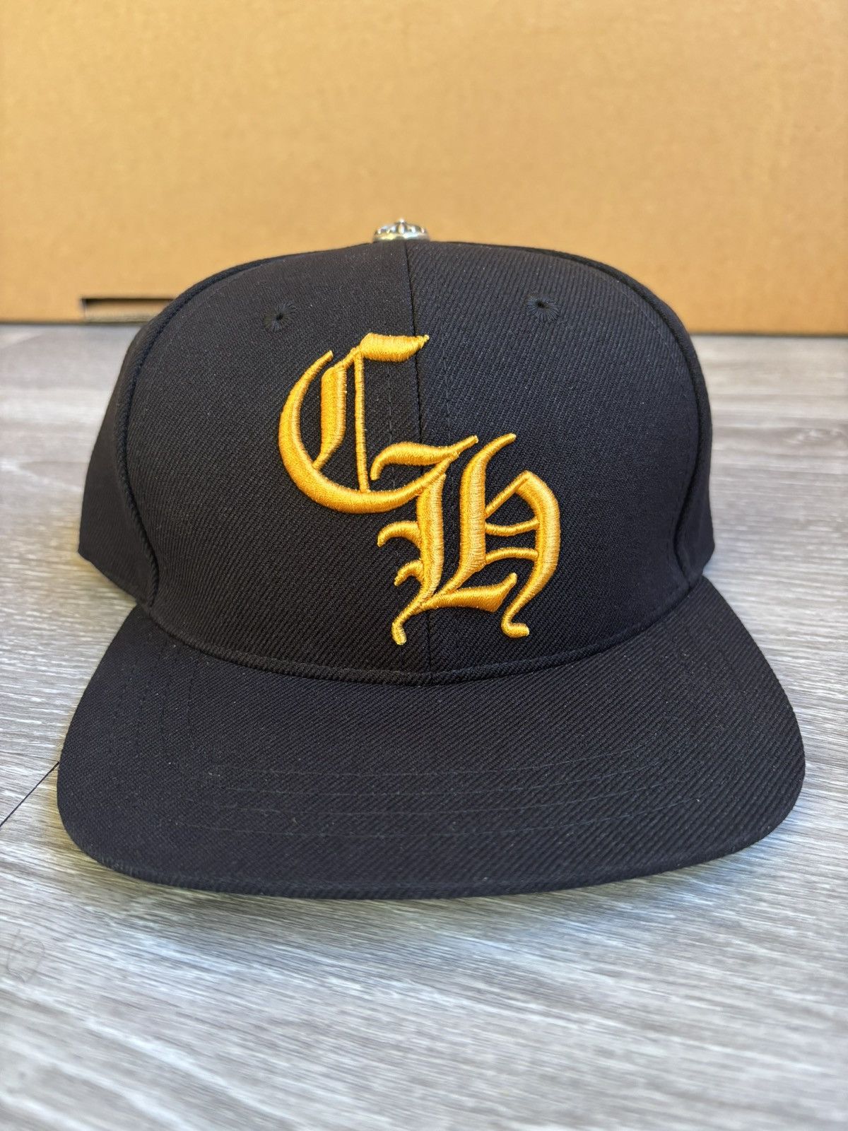 Chrome Hearts Chrome Hearts CH Baseball Cap Black/Yellow Snapback Hat Size ONE SIZE - 2 Thumbnail