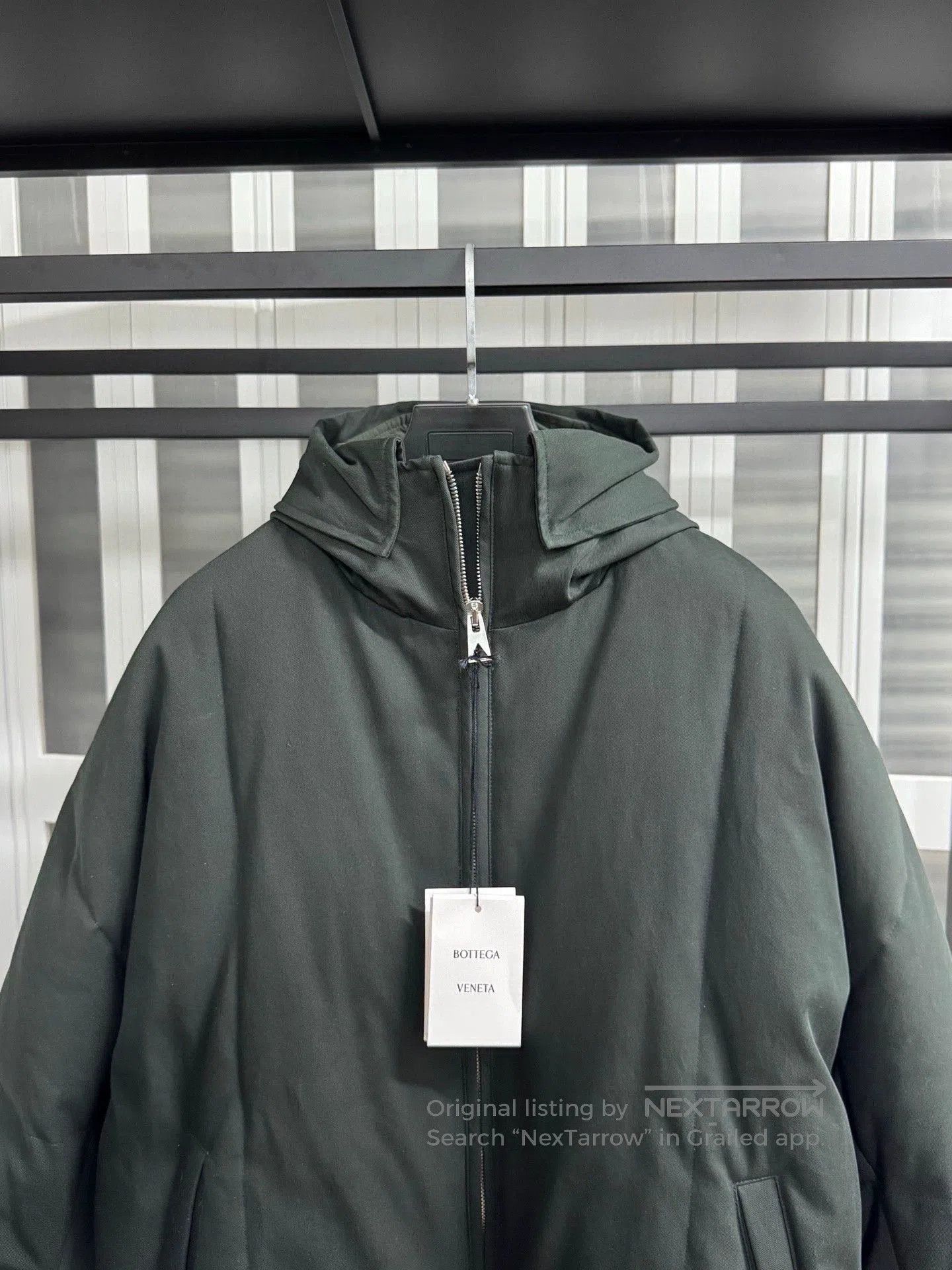 Bottega Veneta Bottega Veneta Men's Hooded Down Jacket Green. Size US XS / EU 42 / 0 - 2 Thumbnail