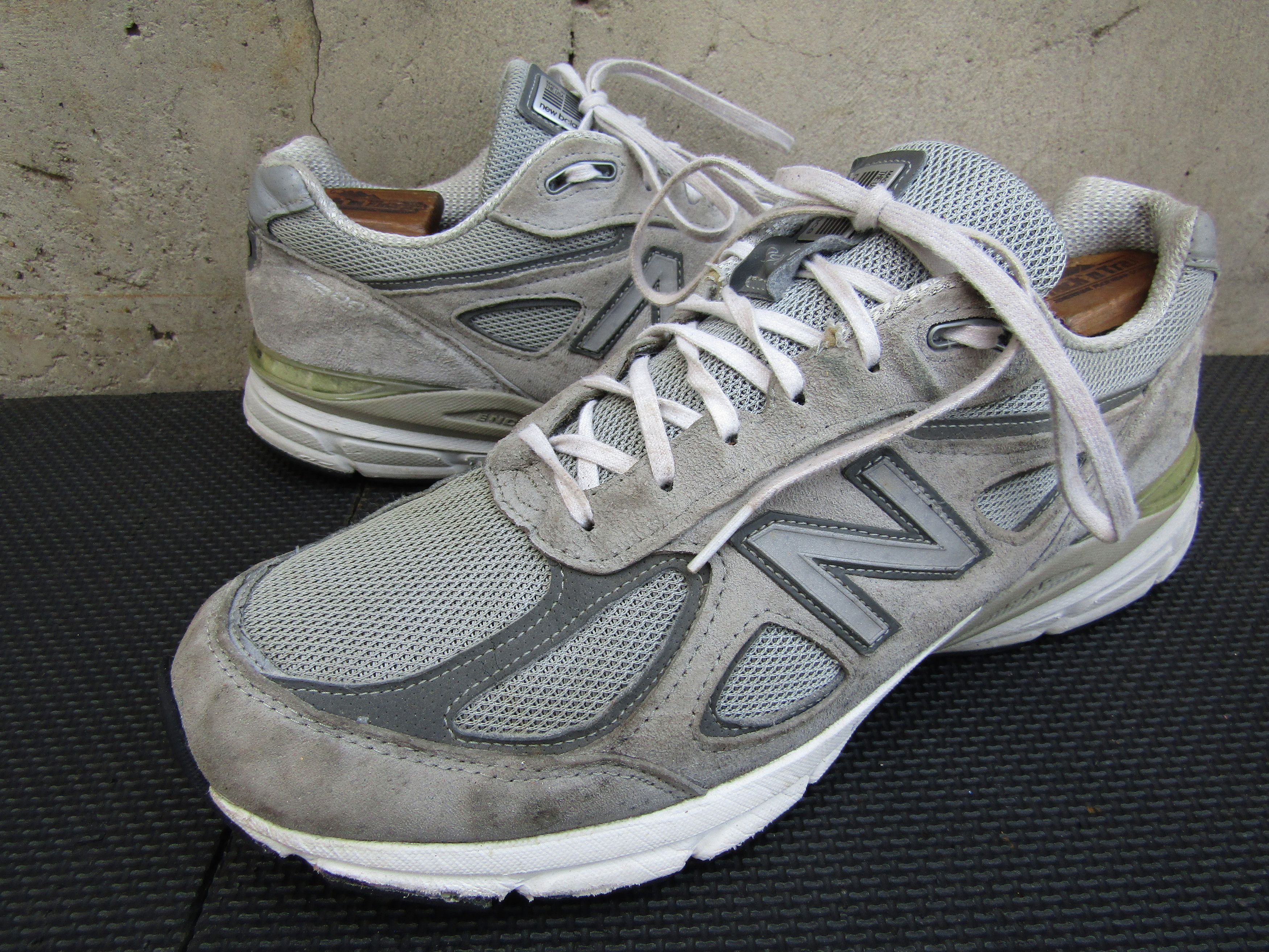 New Balance New Balance 990v4 USA Made Gray Castlerock Running Shoes Size US 11.5 / EU 44-45 - 1 Thumbnail