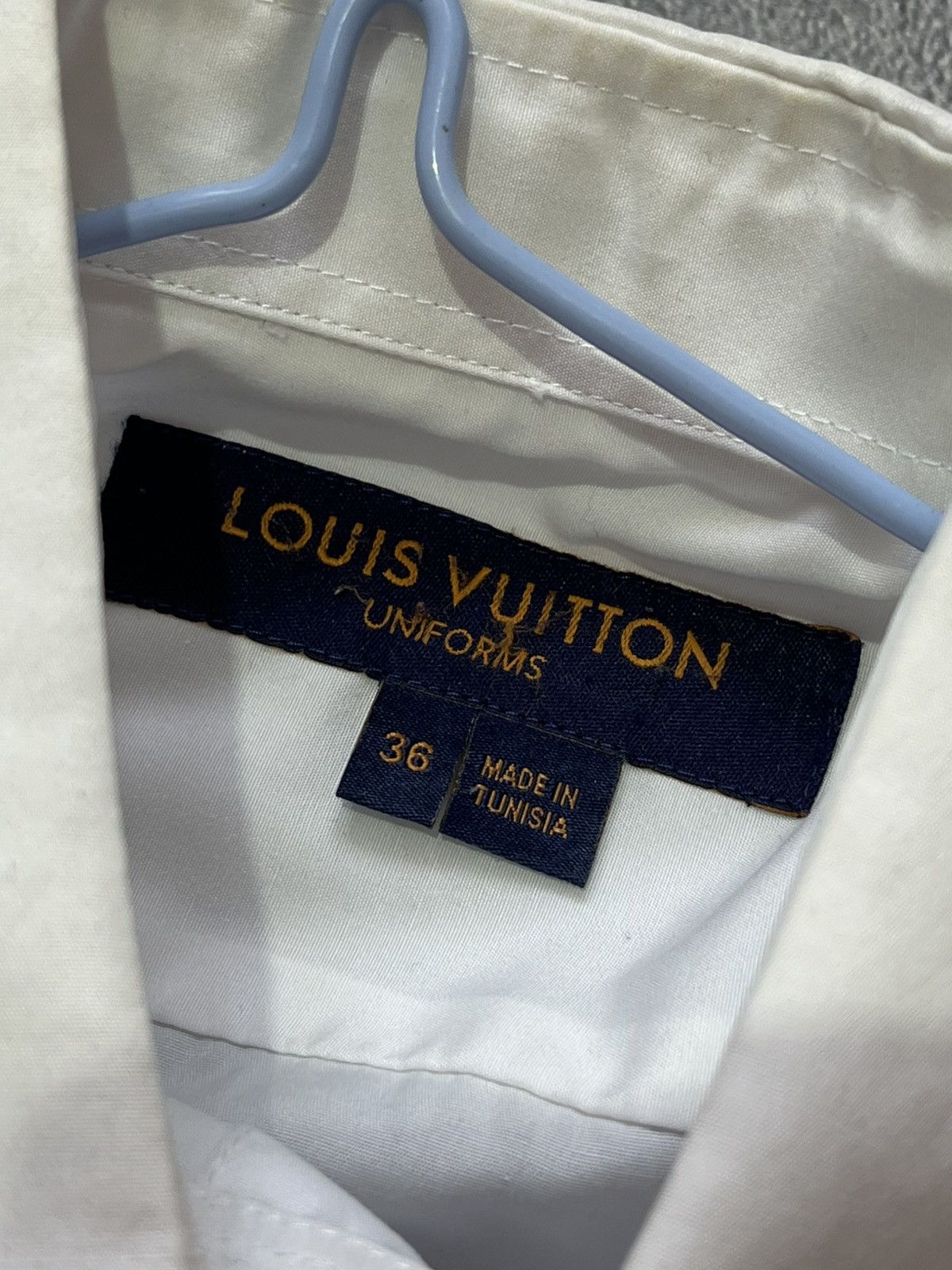 Louis Vuitton × Vintage Louis Vuitton Uniform Button Up Shirt Long Sleeve Size 36S - 6 Thumbnail