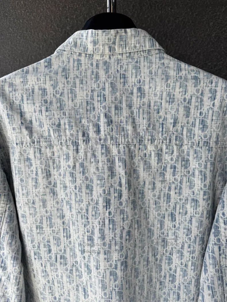 Dior Dior Oblique full-print denim shirt Size US XXS / EU 40 - 5 Thumbnail