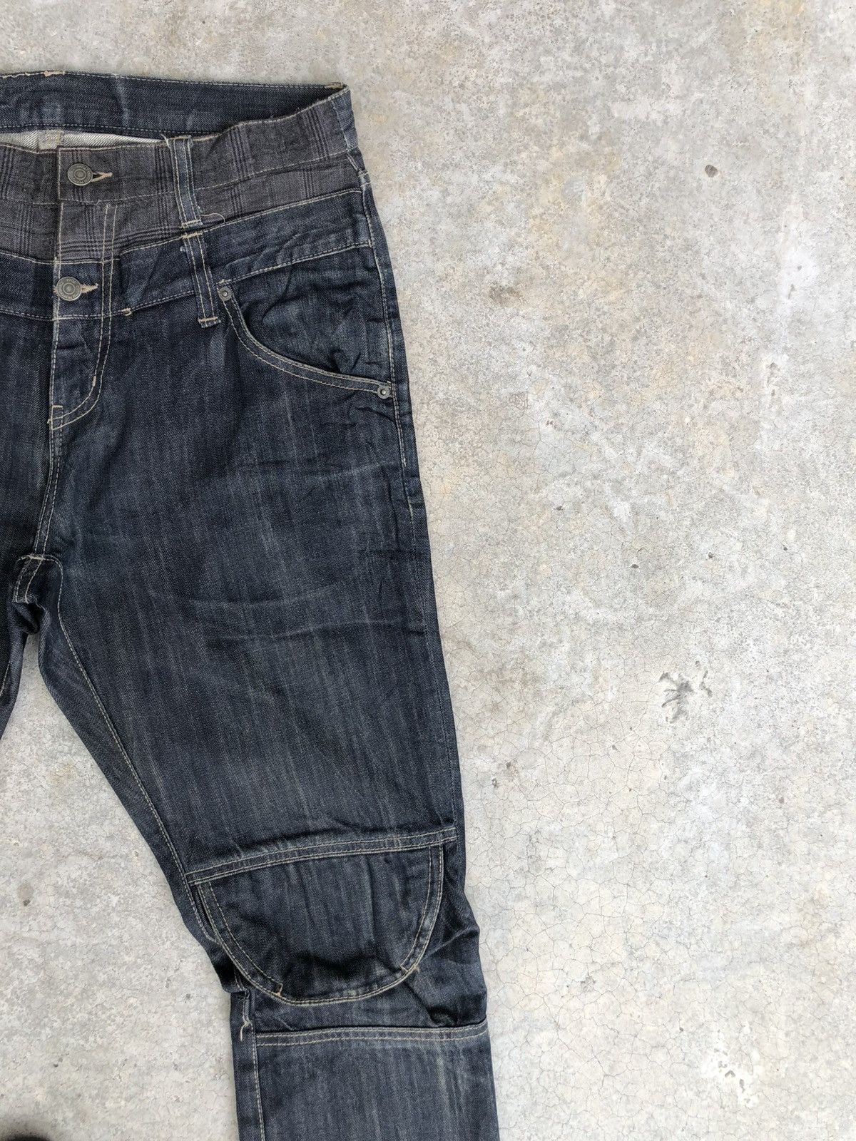 PPFM Japanese PPFM Double Knee Biker Distressed Denim Size US 32 / EU 48 - 5 Thumbnail
