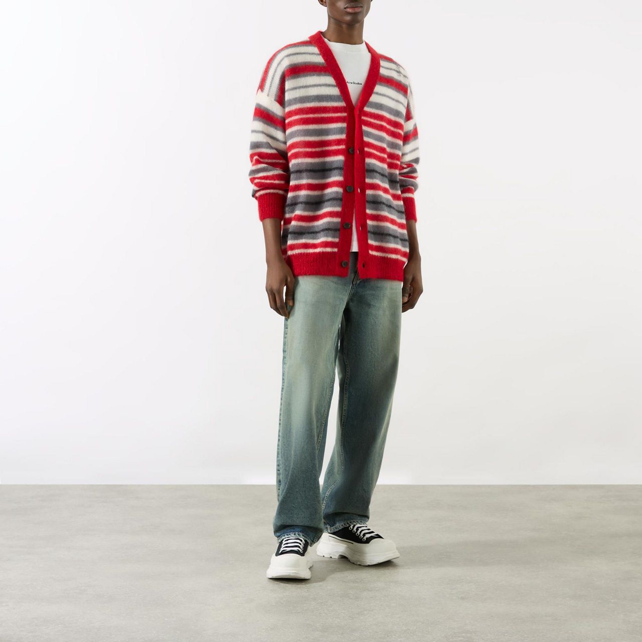 Marni o1f1d3z0326 Striped Knit Cardigan in Multicolor Size US M / EU 48-50 / 2 - 6 Thumbnail