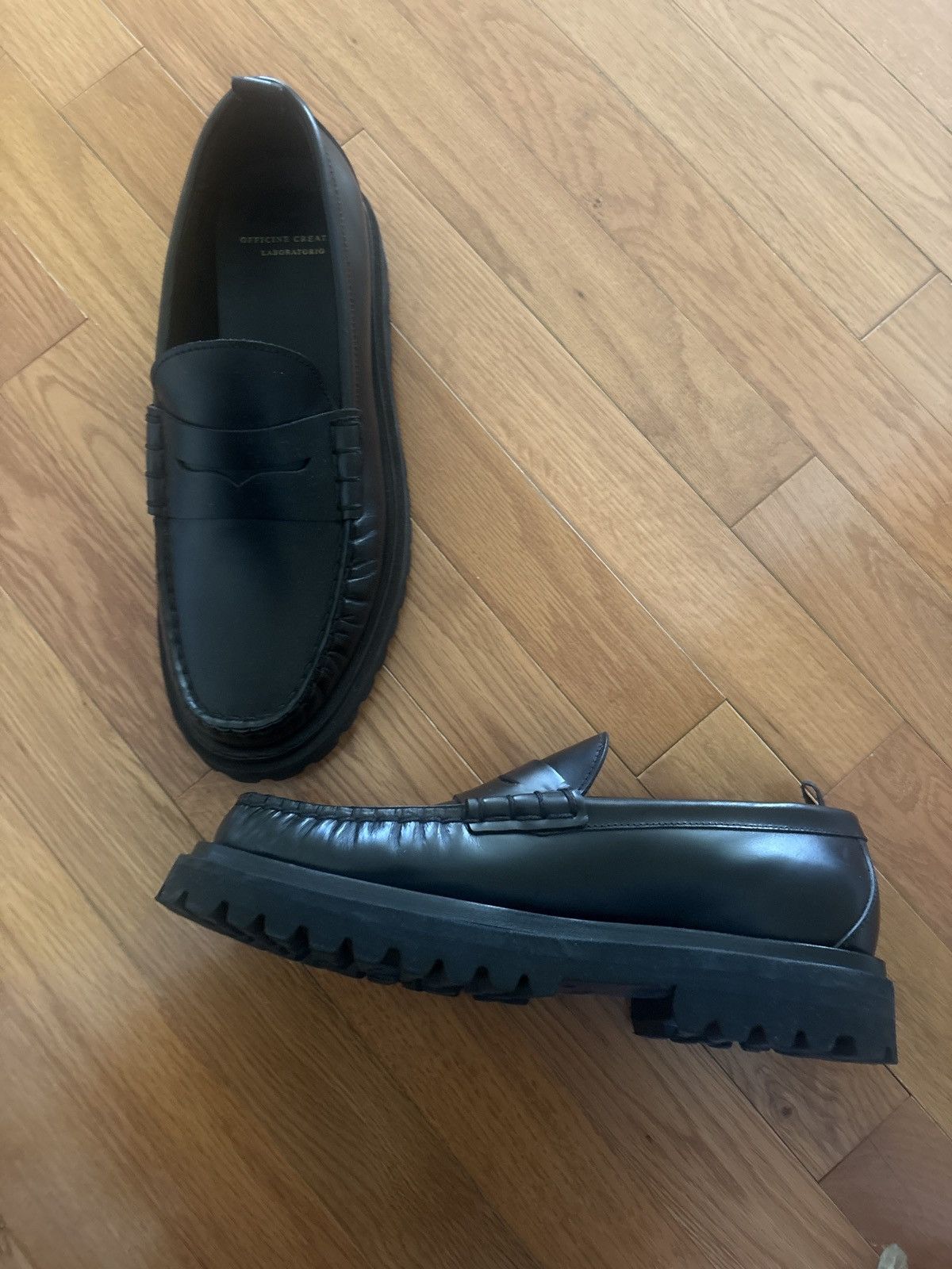 Officine Creative Officine creative black penny loafer Size US 7 / EU 40 - 1 Thumbnail