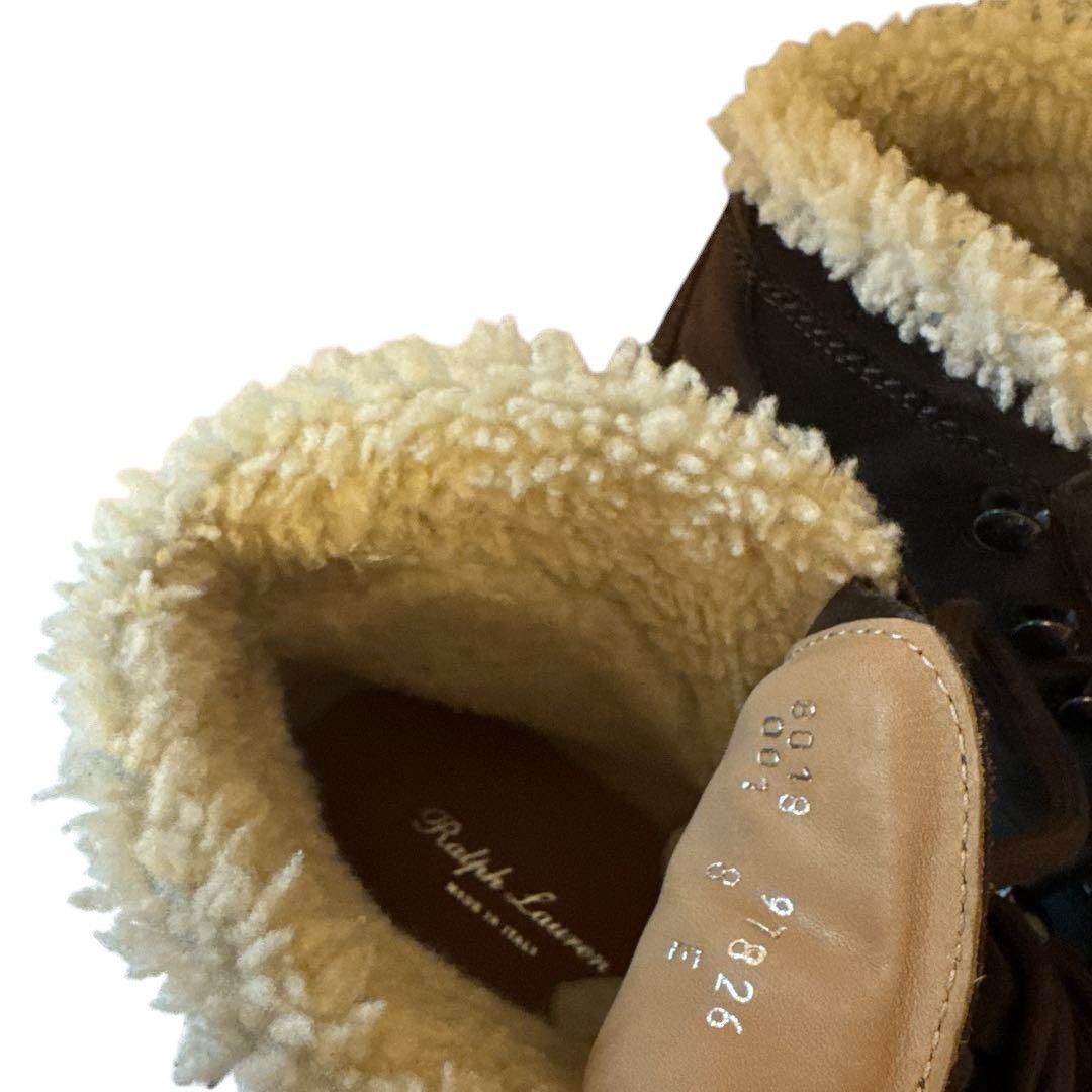 Ralph Lauren Purple Label Ralph Lauren Purple Label Suede x Boa Boots Brown 8 Size US 8 / EU 41 - 6 Thumbnail