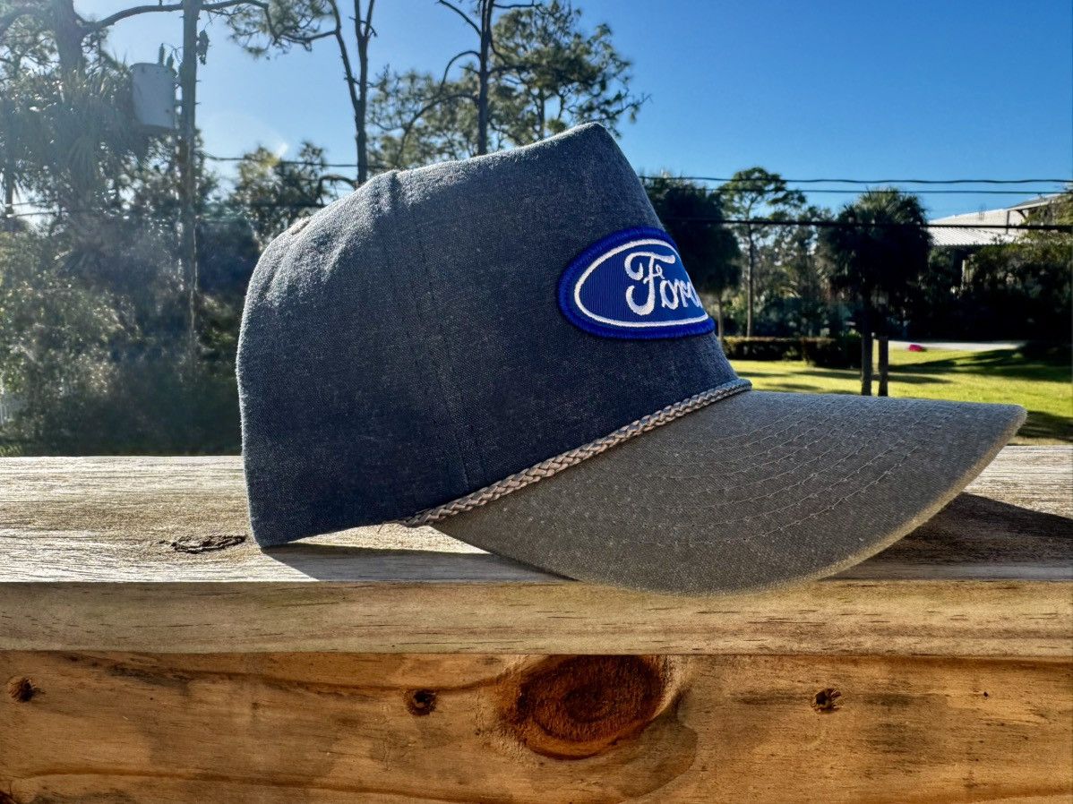 Other Handcrafted Ford 2 Tone Gray/Blue Trucker Hat Size ONE SIZE - 2 Thumbnail