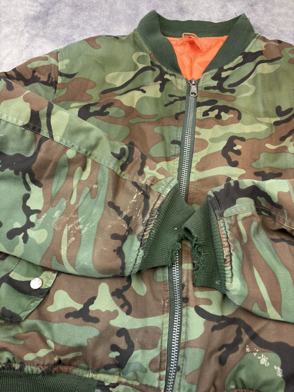Vintage Vintage bomber ma-1 military army jacket 90s raf simons vibe Size US L / EU 52-54 / 3 - 3 Thumbnail