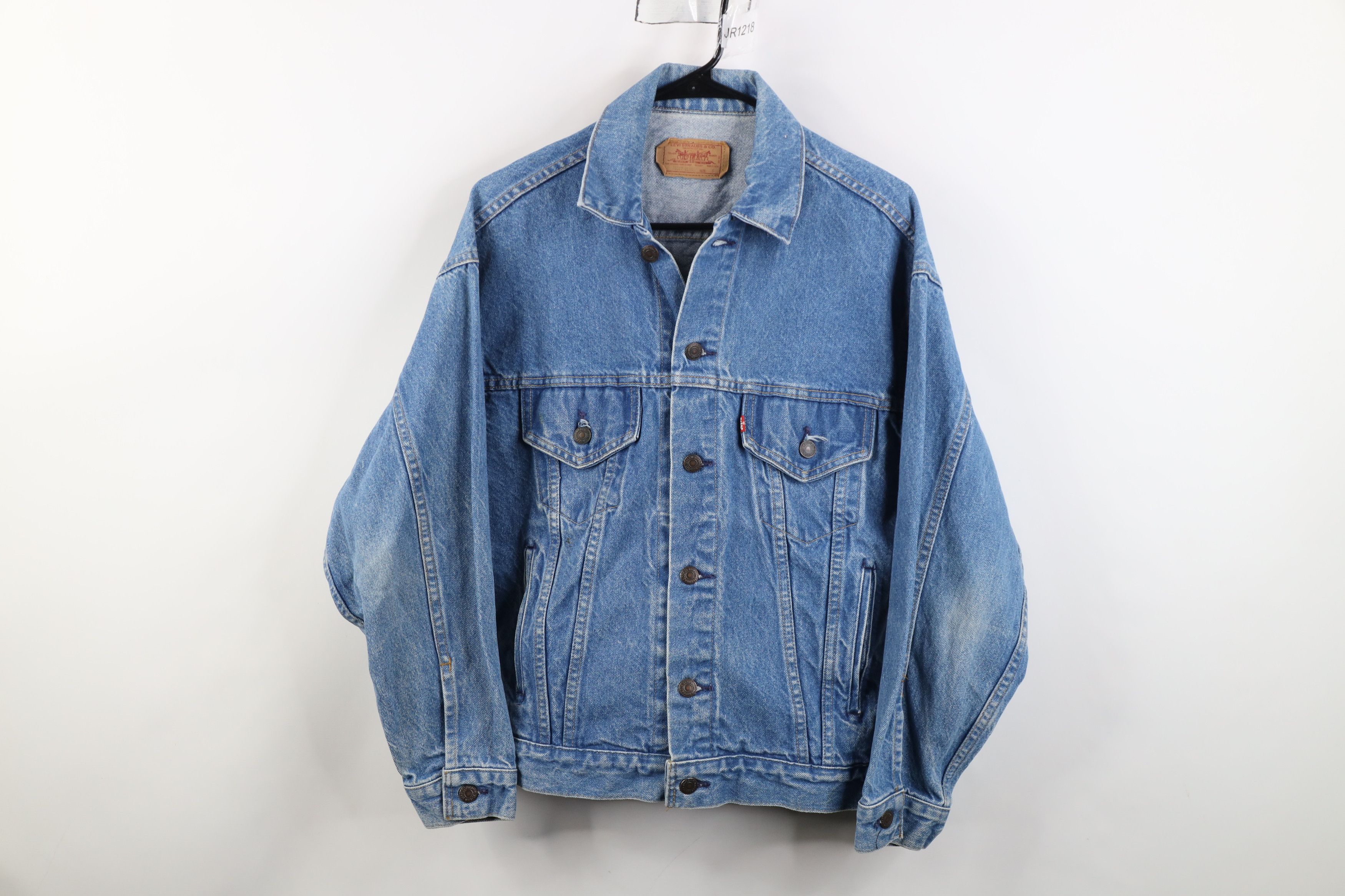 Levi's Vintage 80s Levis 70506 0216 Denim Trucker Jacket USA Size US S / EU 44-46 / 1 - 1 Thumbnail