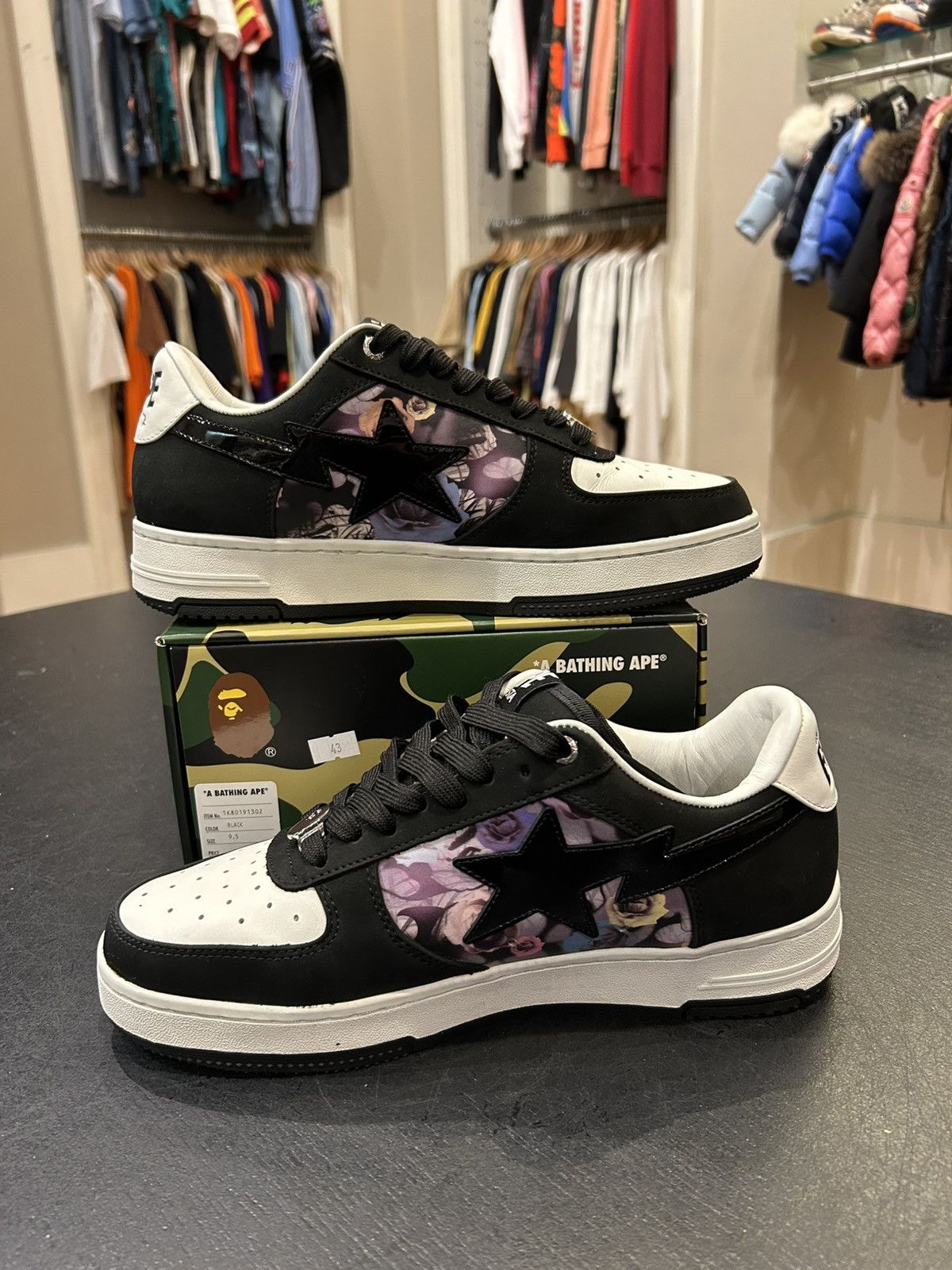 Bape Bape Sta #2 Black Roses Size US 9.5 / EU 42-43 - 2 Thumbnail