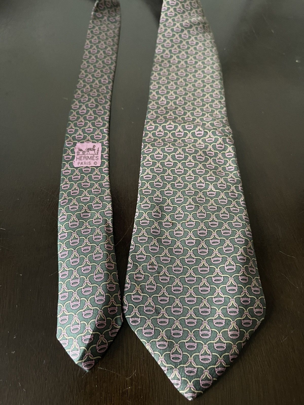 Hermes Hermes 7188 UA Silk Tie Size ONE SIZE - 1 Thumbnail