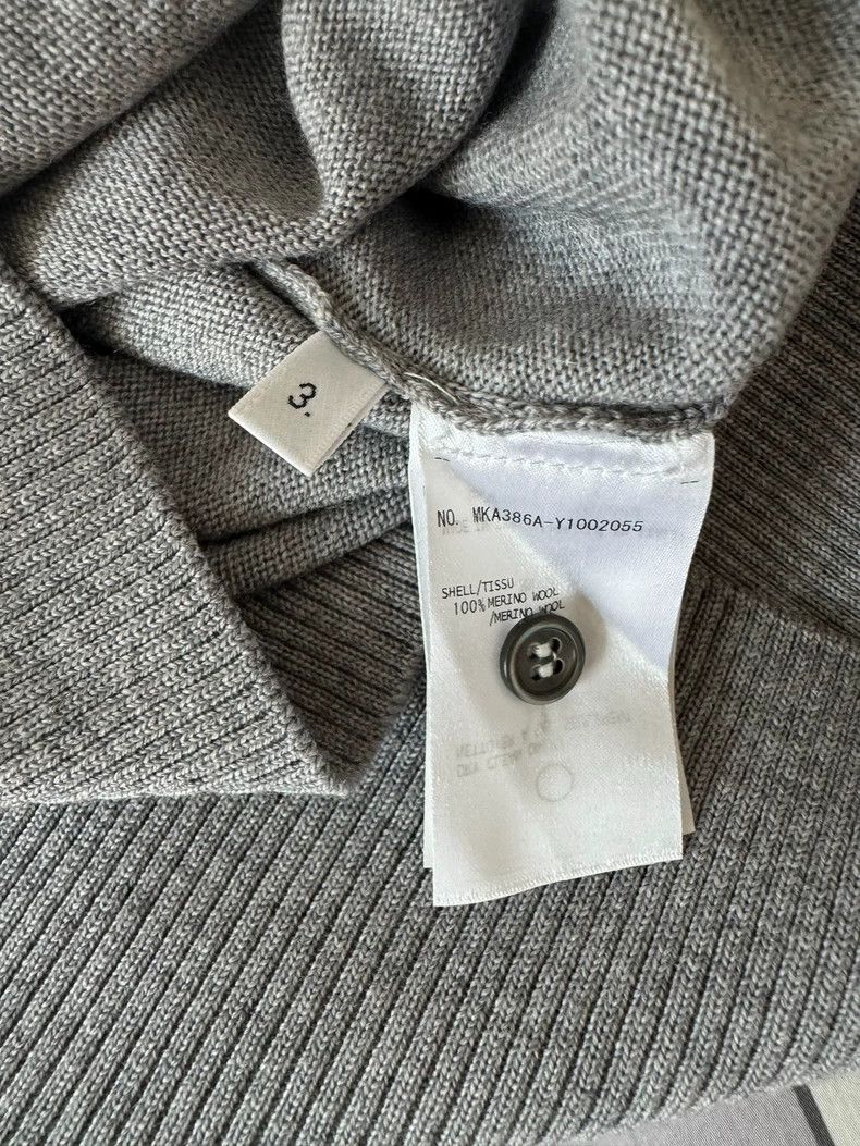 Thom Browne Thom browne Four-strip knitted sweater with gray neck 2504- Size US L / EU 52-54 / 3 - 6 Thumbnail