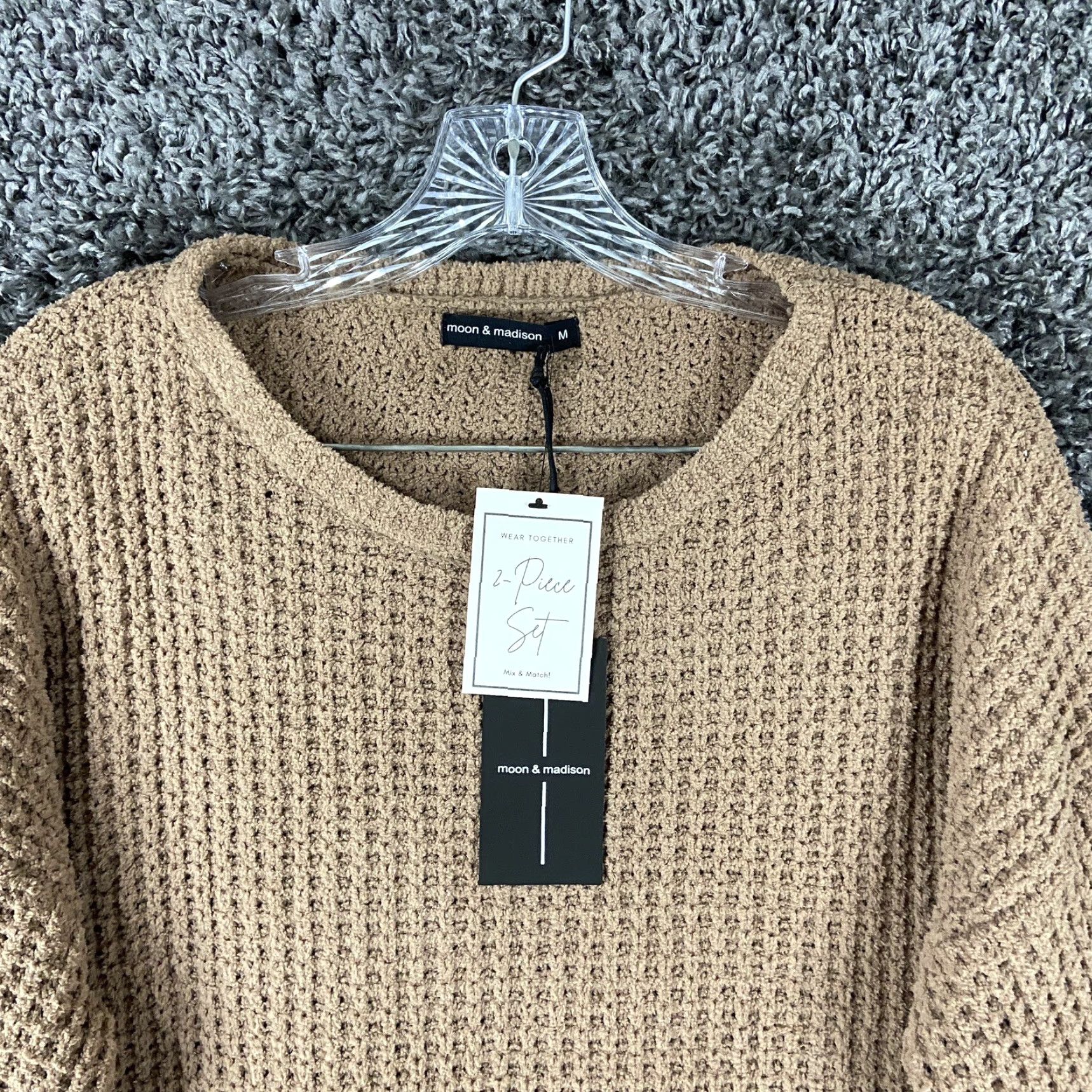Madison VINTAGE Moon & Madison Sweater Women’s M Pullover Brown Moon Women Size M / US 6-8 / IT 42-44 - 5 Thumbnail