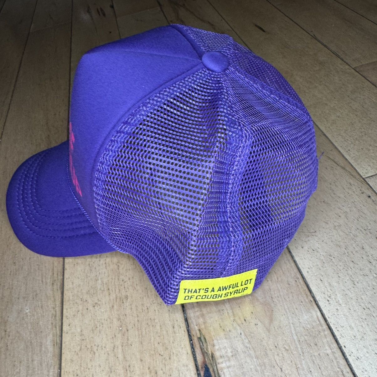 Awful Lot of Cough Syrup Awful lot of cough syrup trucker hat (Purple/Red) Size ONE SIZE - 4 Thumbnail