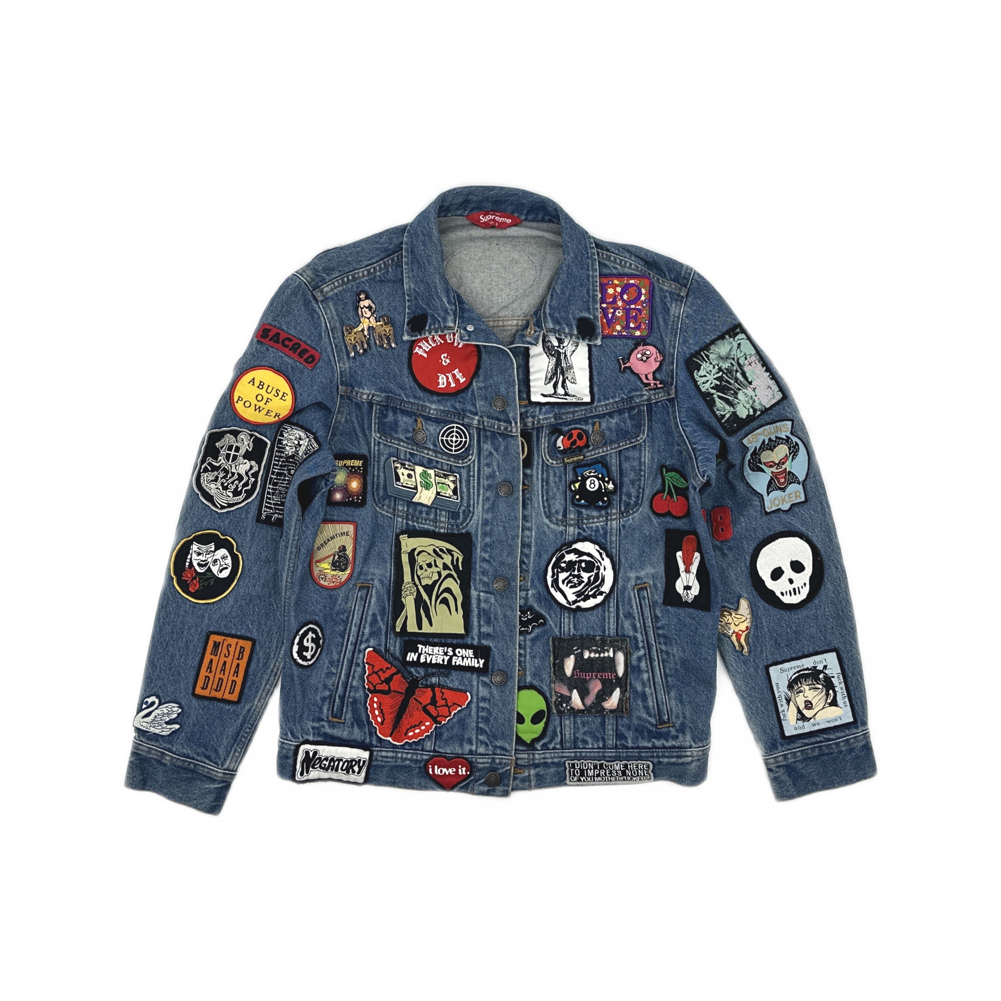 Supreme Supreme Patched Denim Jacket Size S Size US S / EU 44-46 / 1 - 1 Thumbnail