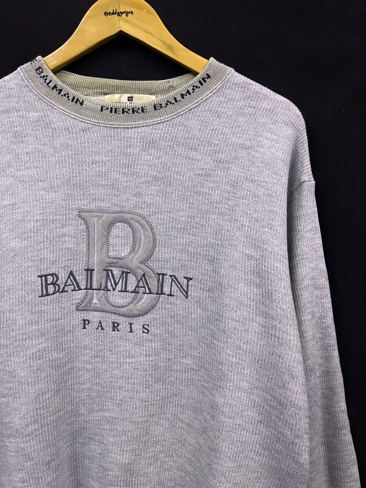 Balmain VINTAGE PIERE BALMAIN PARIS TOM TOM SWEATSHIRT Size US XL / EU 56 / 4 - 2 Thumbnail